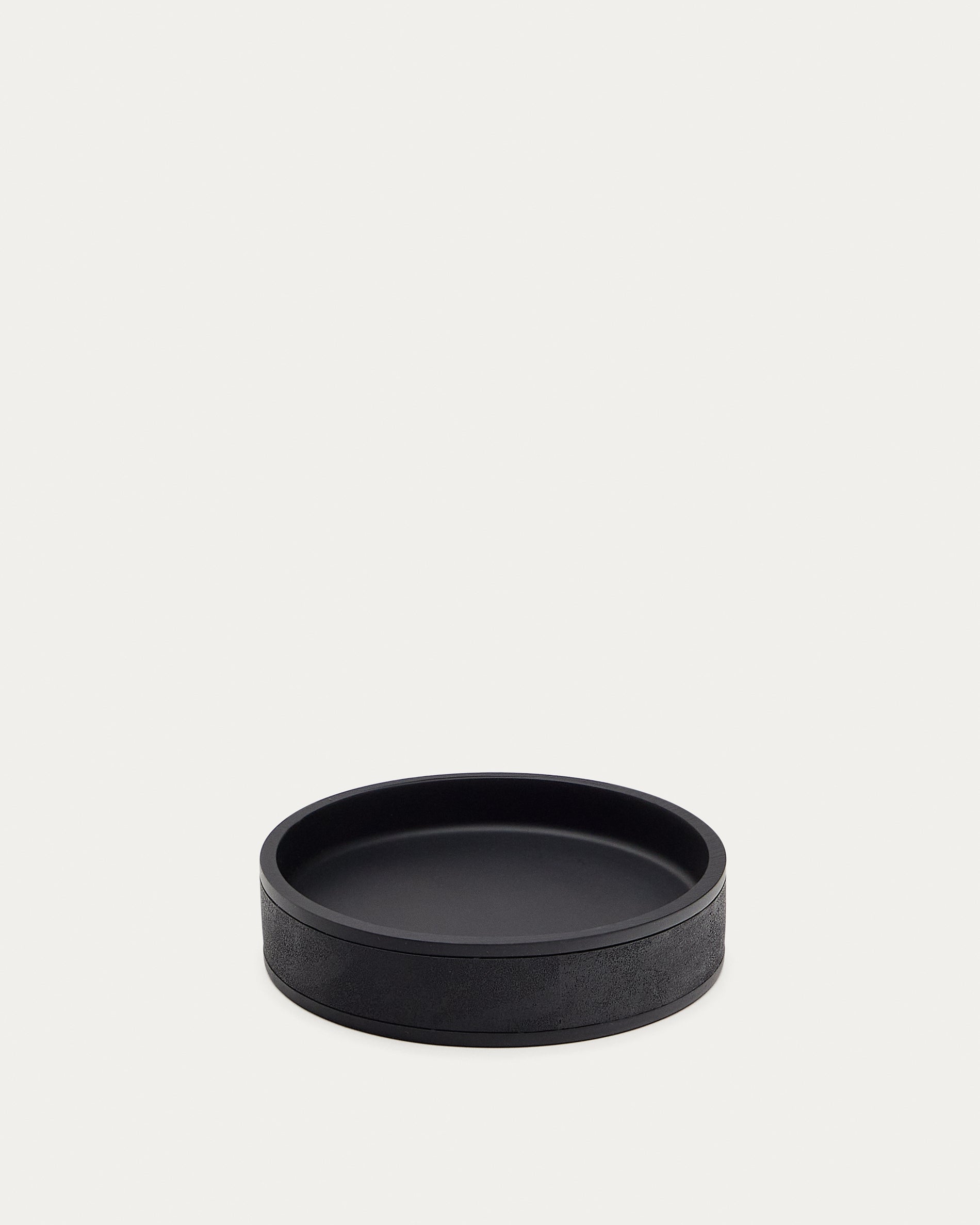 Sisel Black Polyresin Soap Dish - Product View