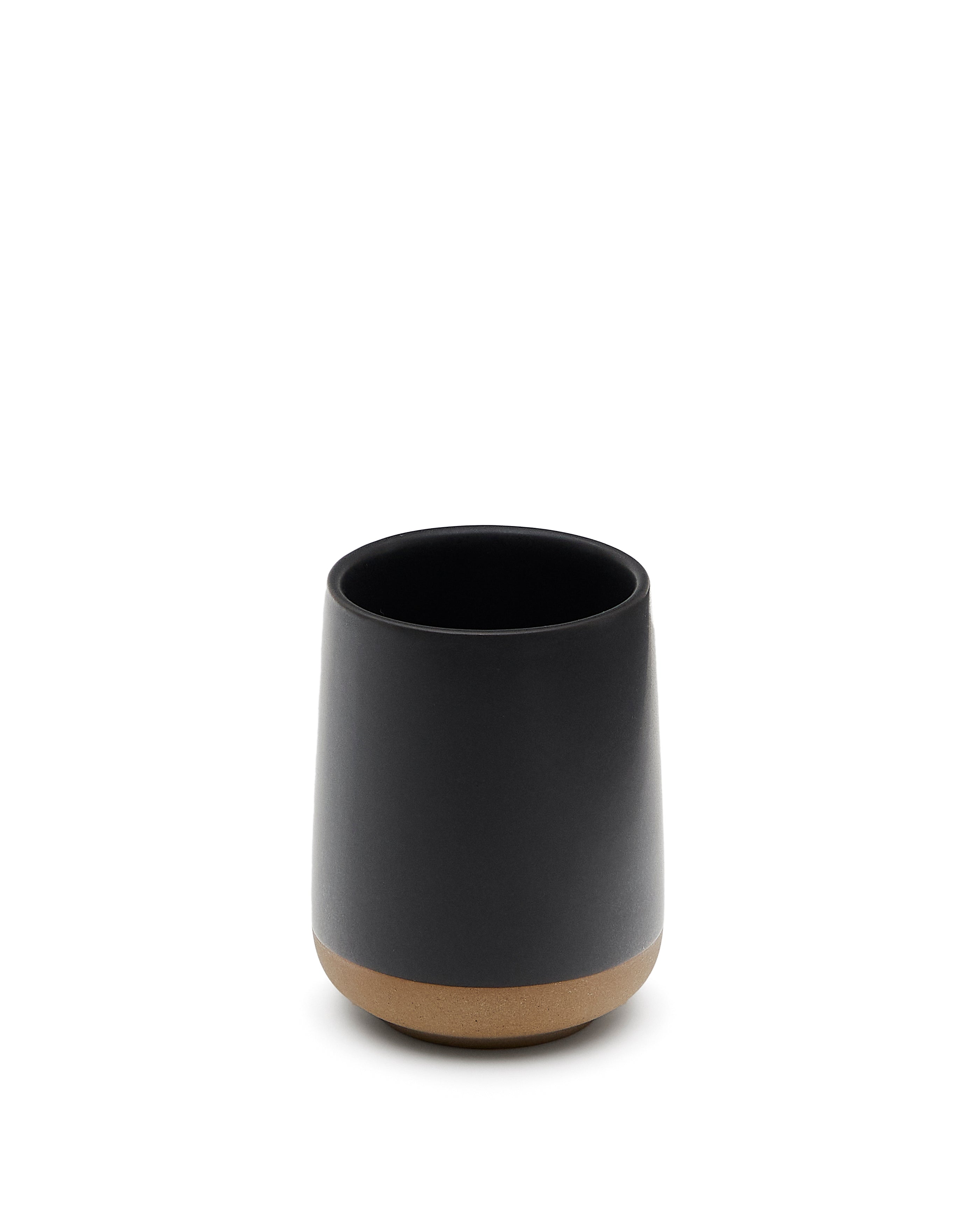 Silma Brown and Grey Stoneware Toothbrush Holder - Product Image