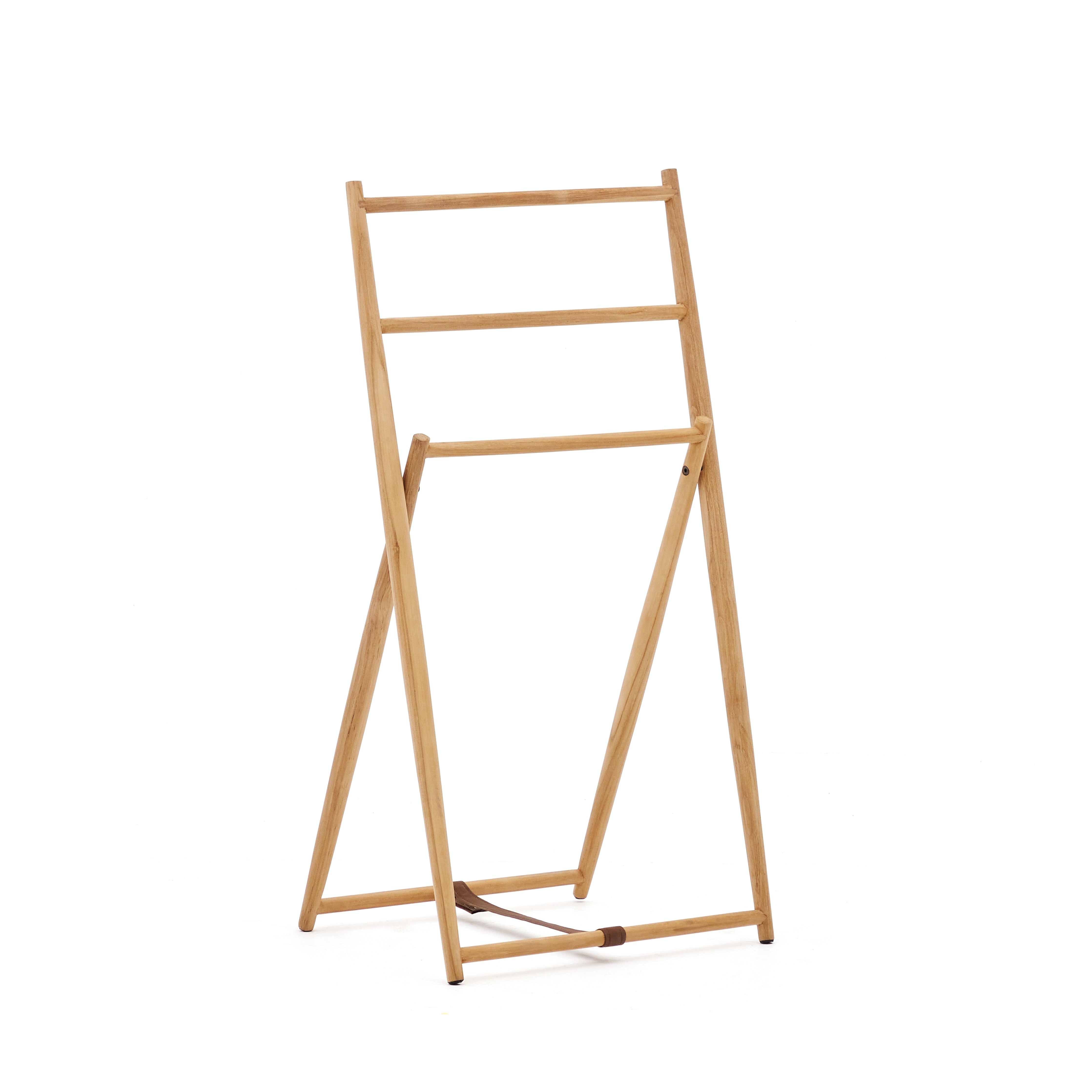 Roxana towel rack in solid teak, 50 x 95 cm - Product Image