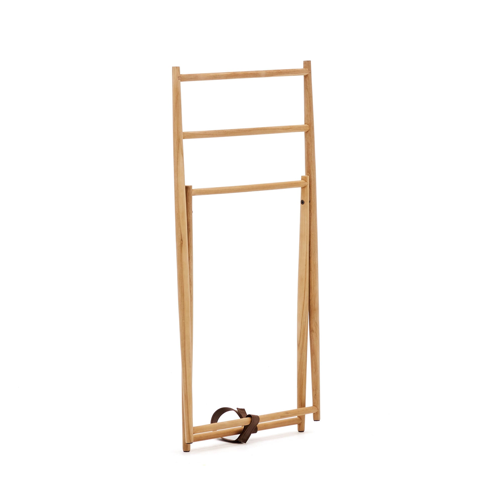 Roxana towel rack in solid teak, 50 x 95 cm - Product Image