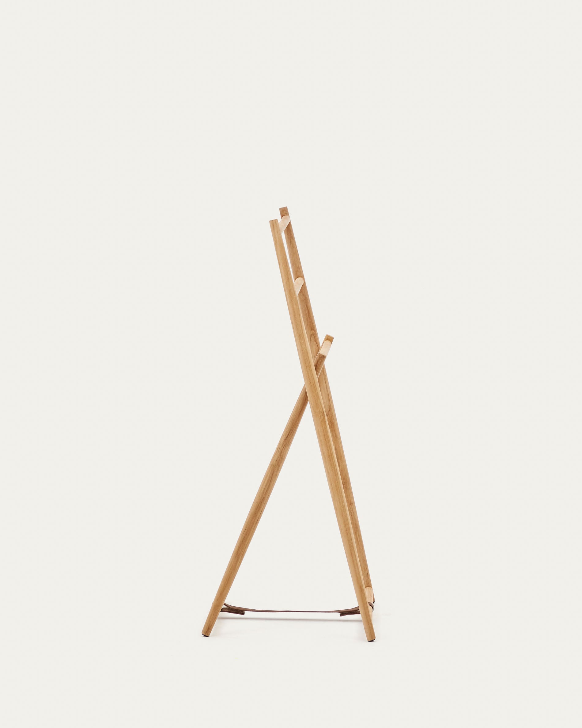 Roxana towel rack in solid teak, 50 x 95 cm - Product View
