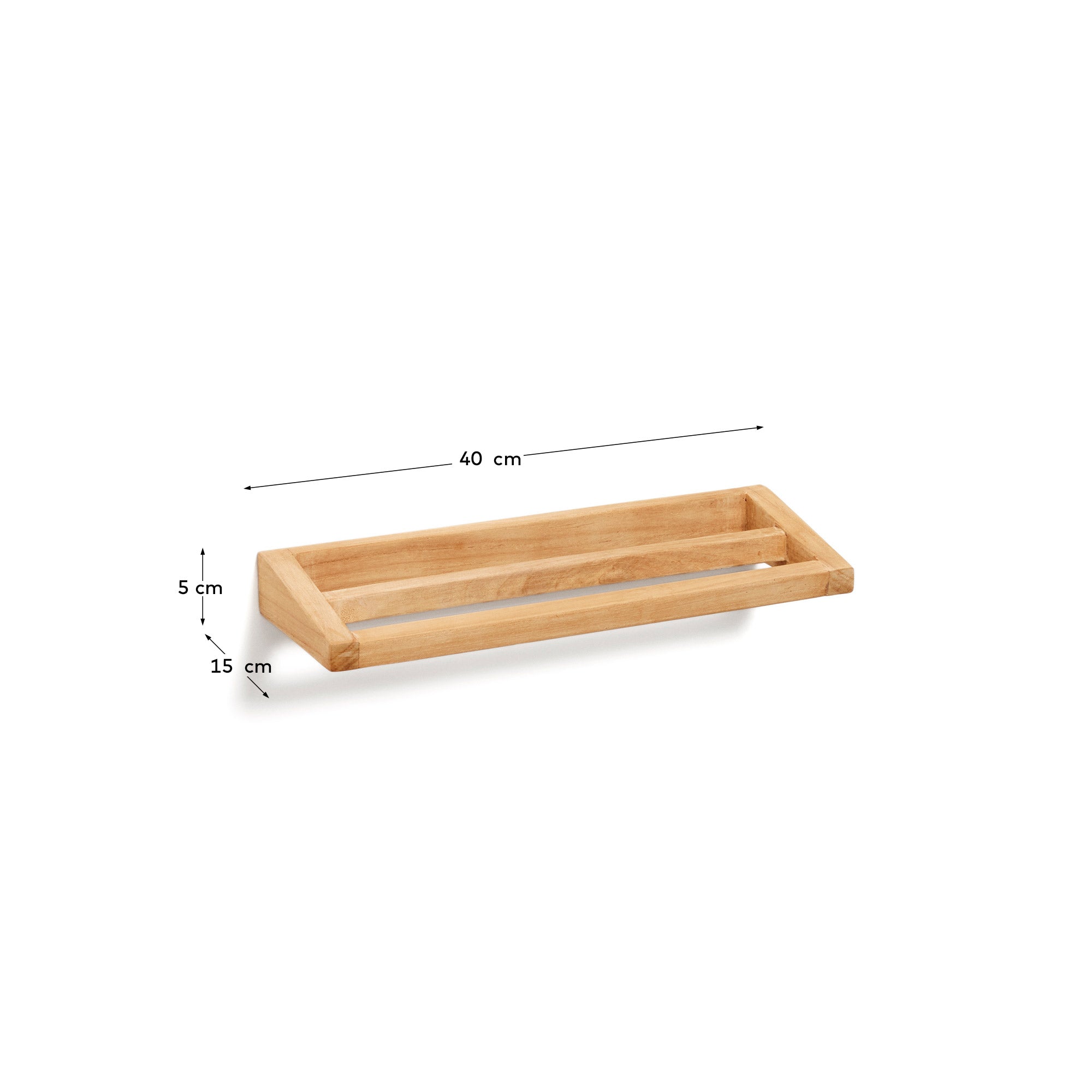Vedel solid teak towel rack, 40 x 5 cm - Measurements