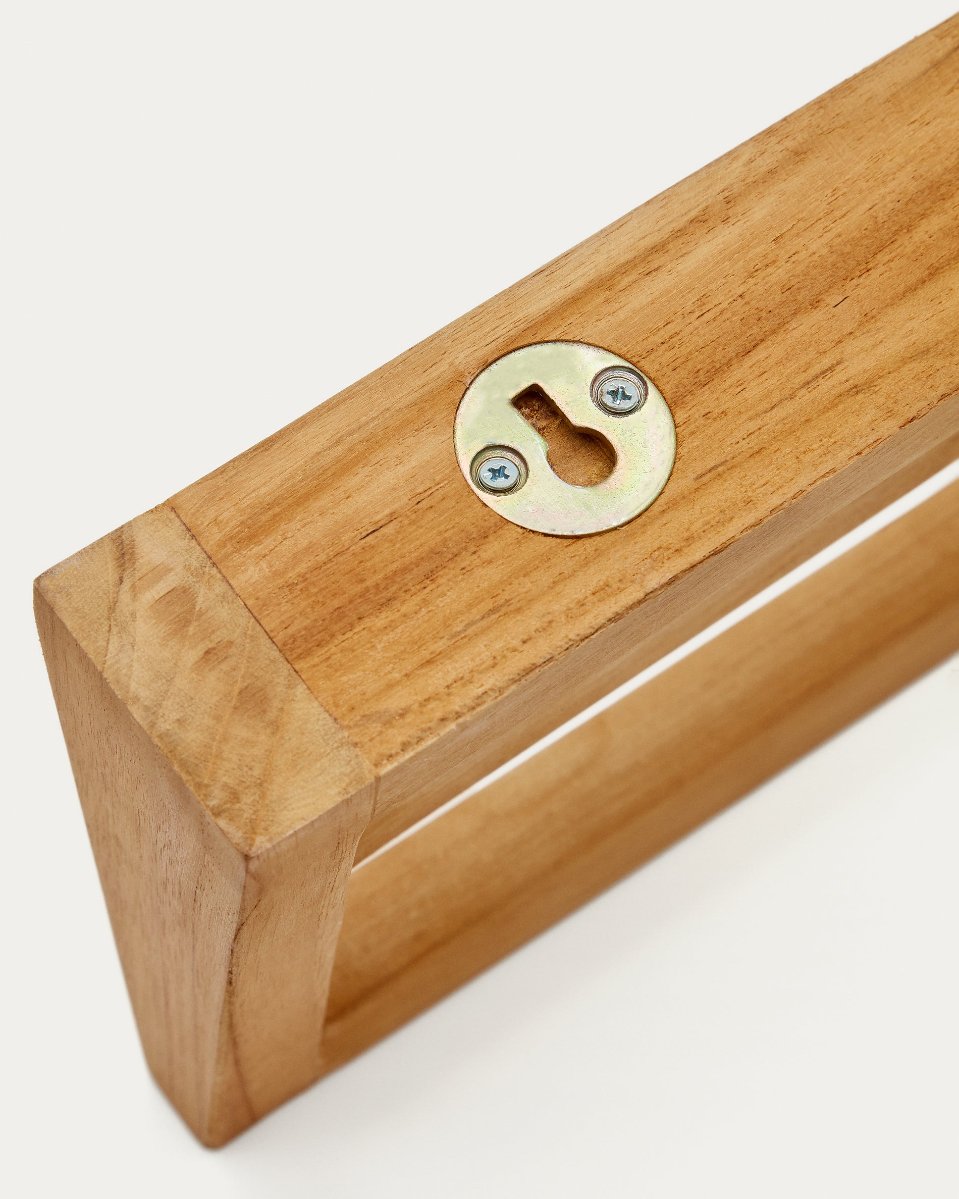 Vedel solid teak towel rack, 40 x 5 cm - Detail