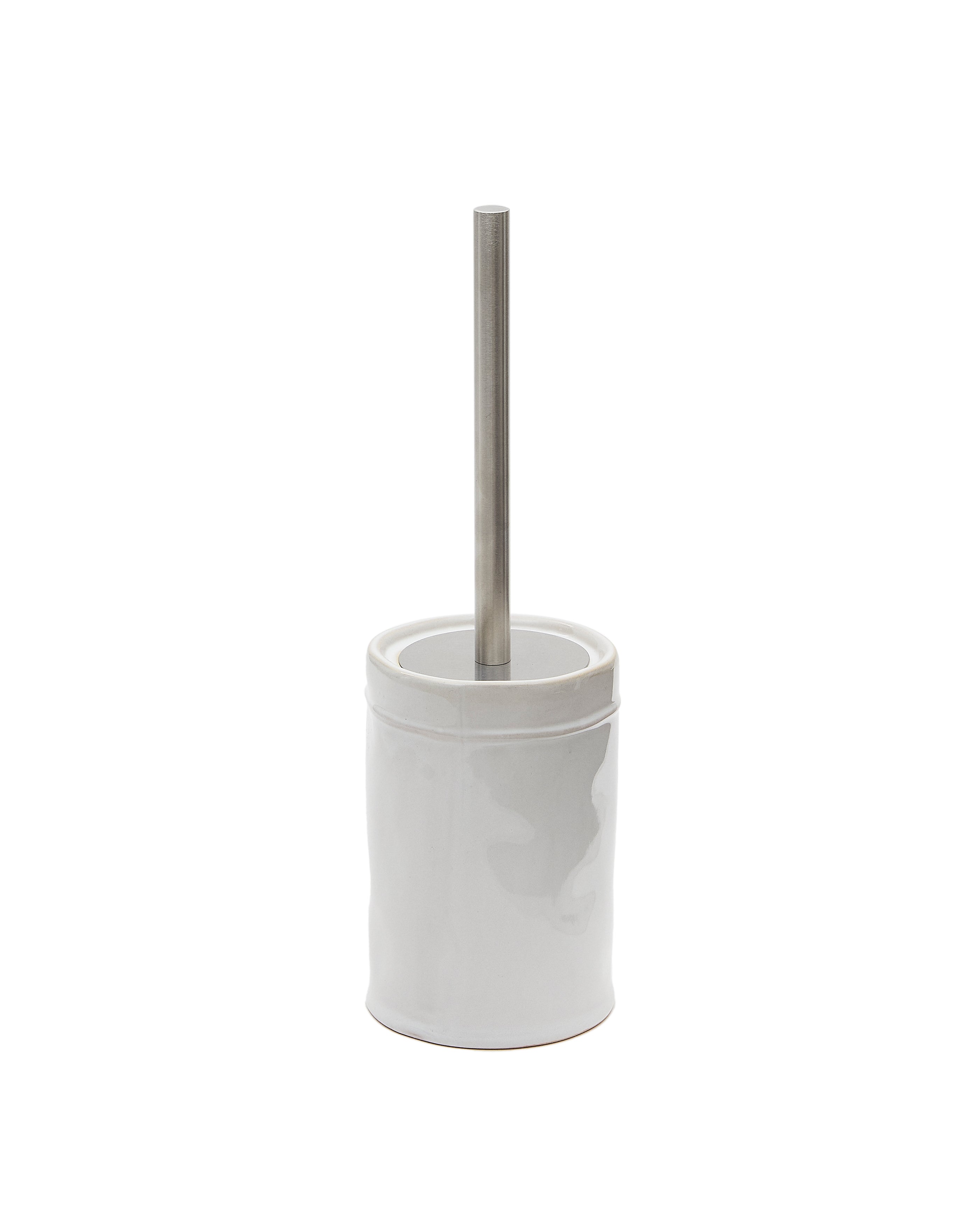 Savel Grey Stoneware Toilet Brush - Product Image