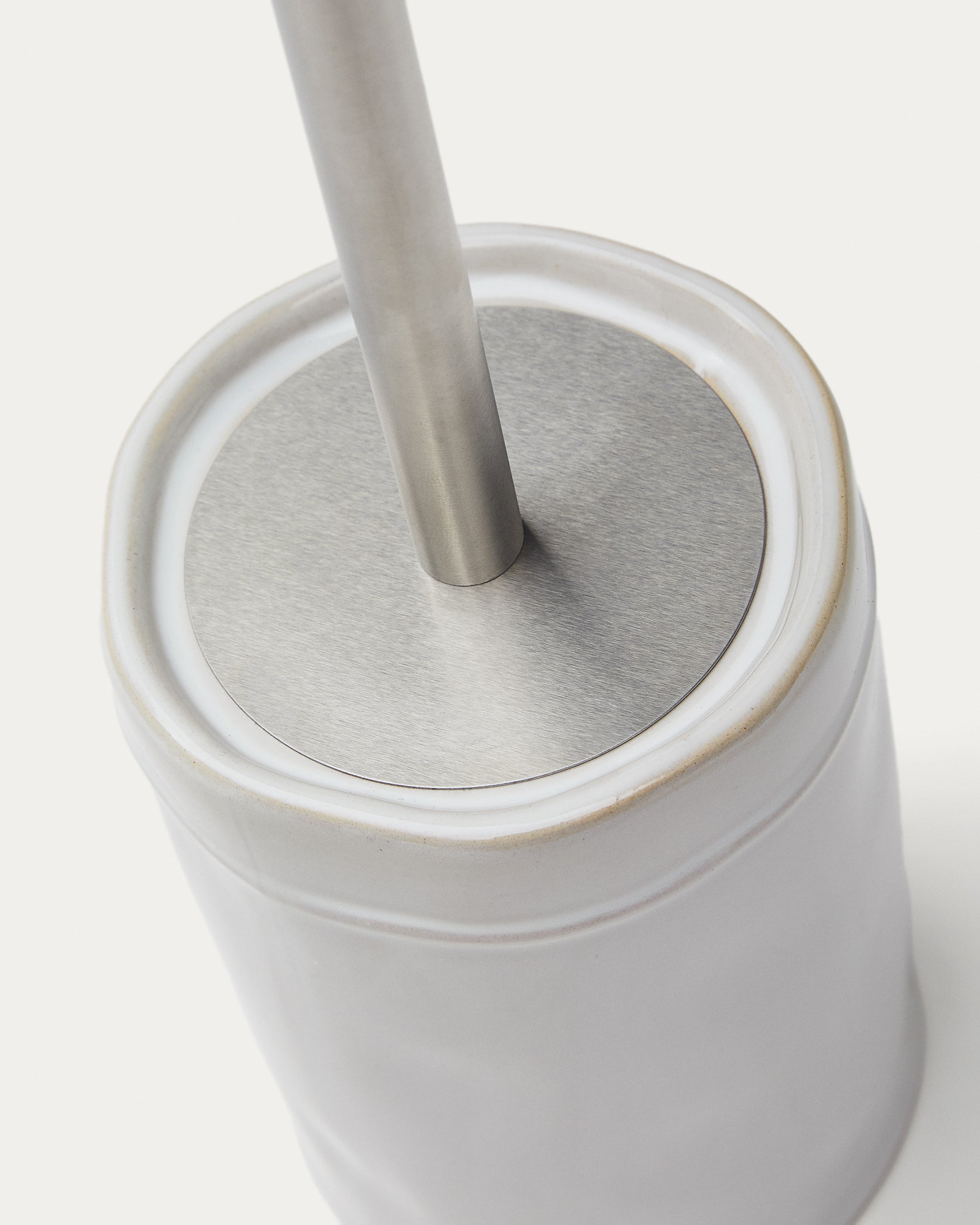 Savel Grey Stoneware Toilet Brush - Detail