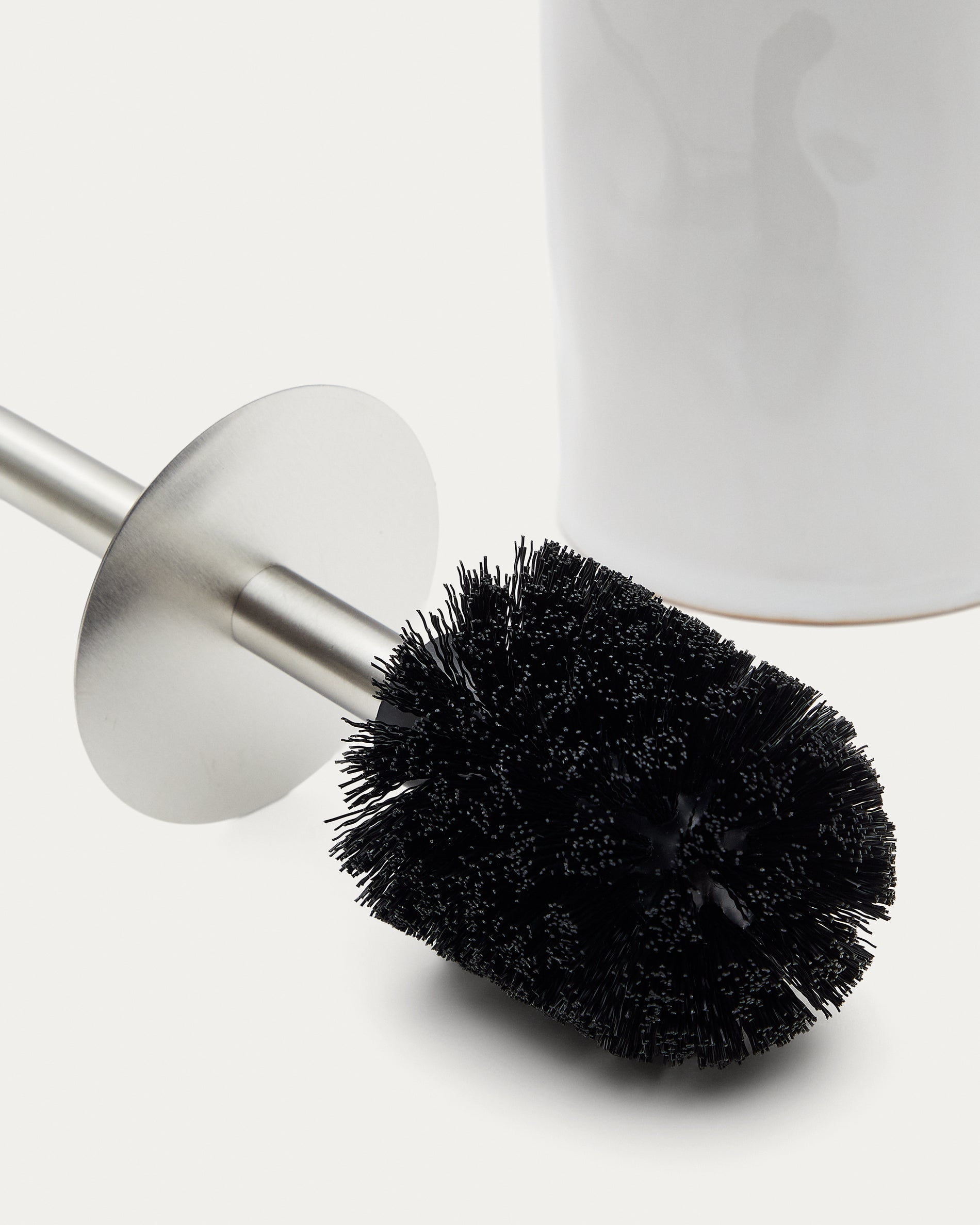 Savel Grey Stoneware Toilet Brush - Detail
