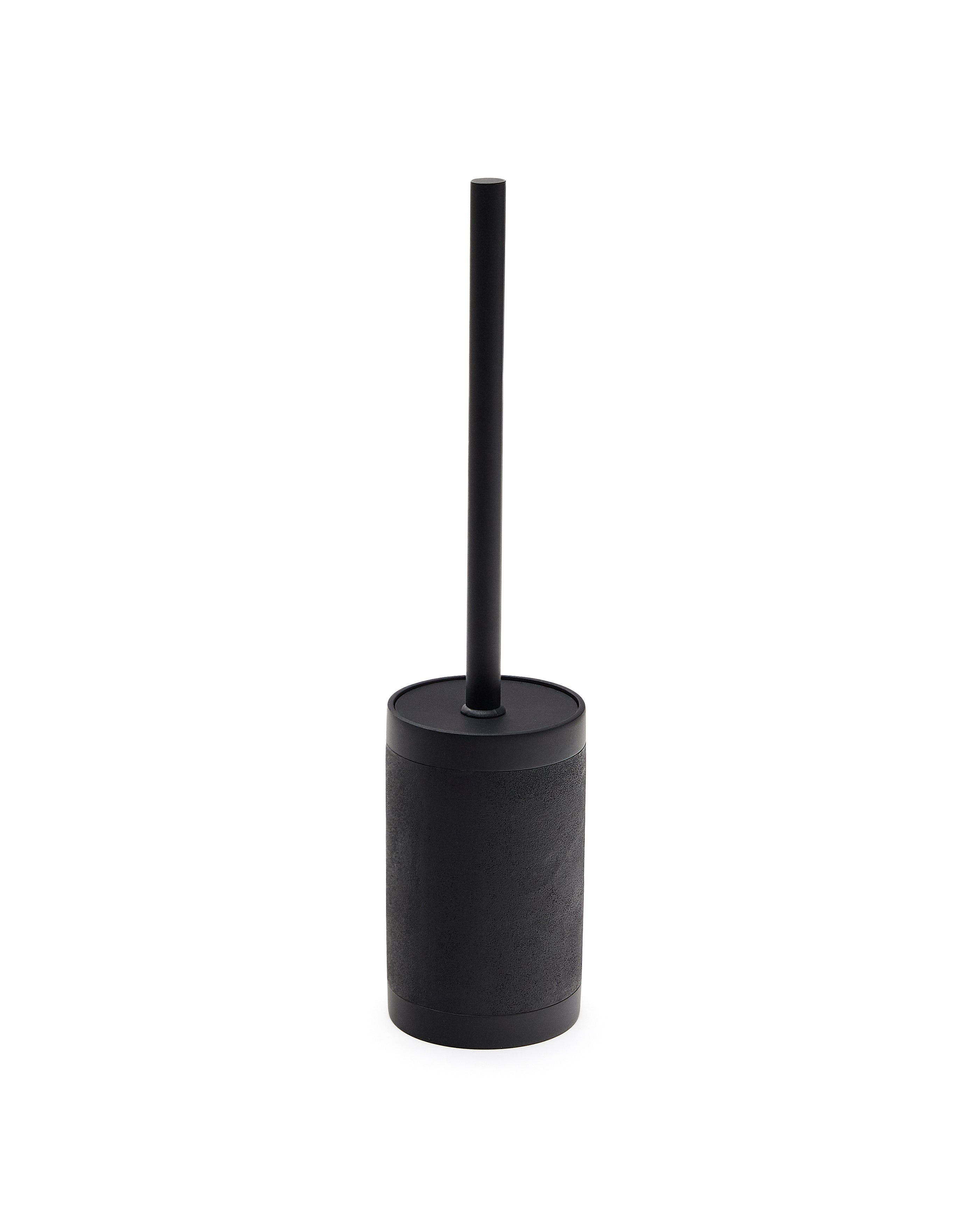 Black Polyresin Sisel Toilet Brush - Product Image