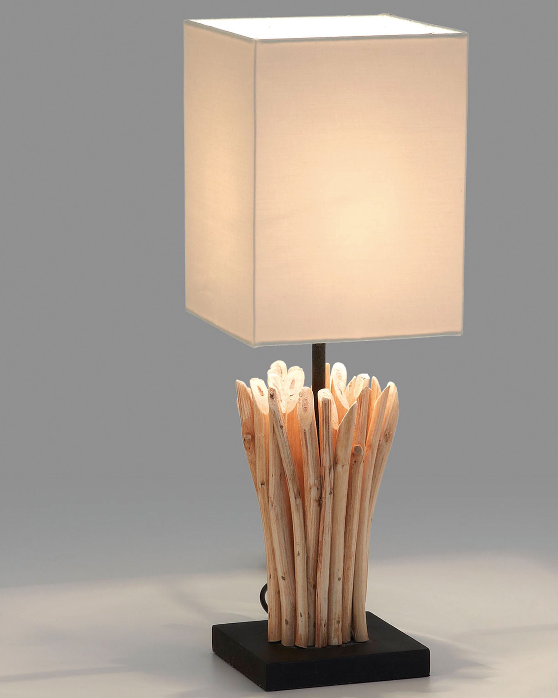Boop table lamp made of solid red wood and rubberwood - Detail