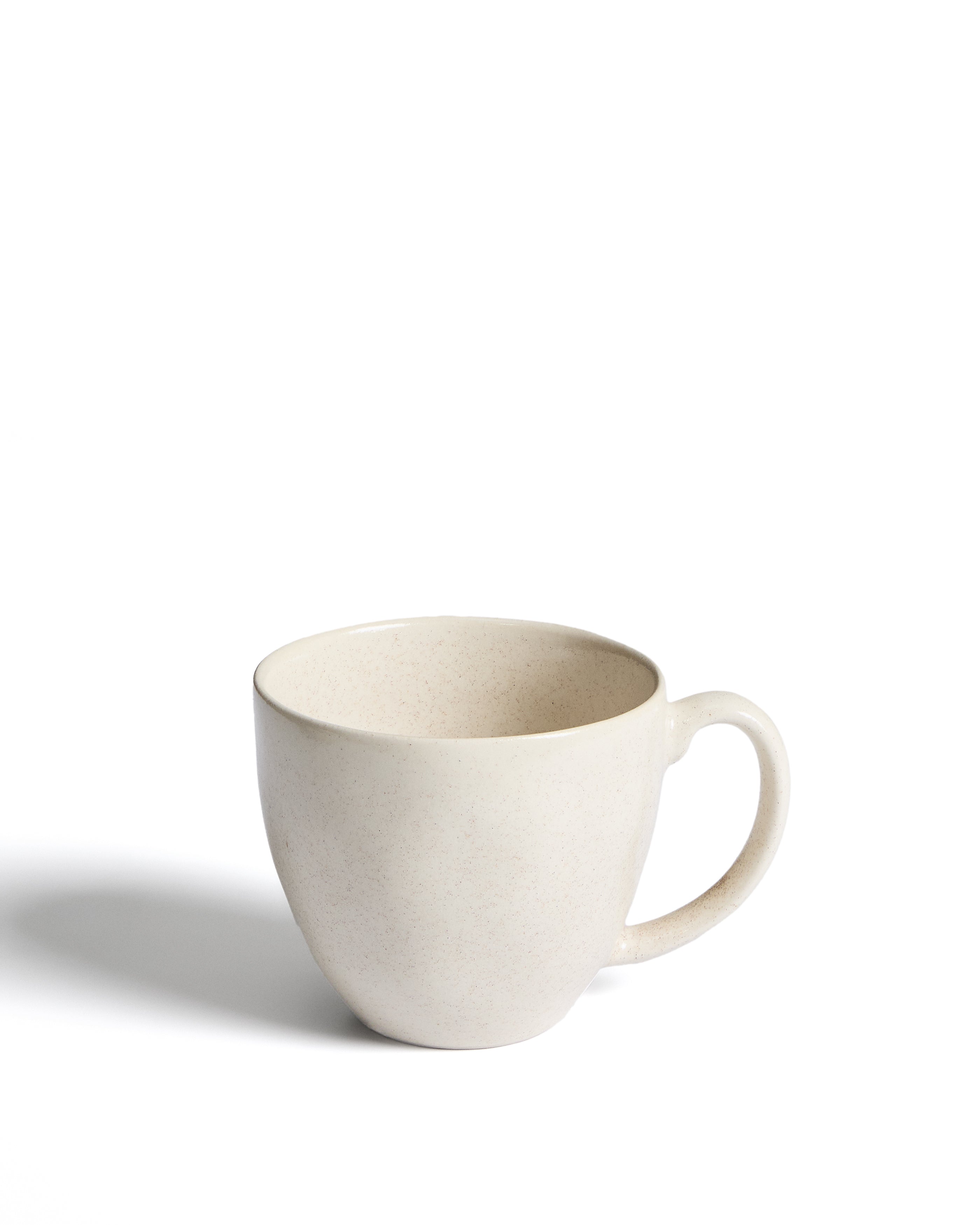 Sermin beige ceramic mug - Product Image