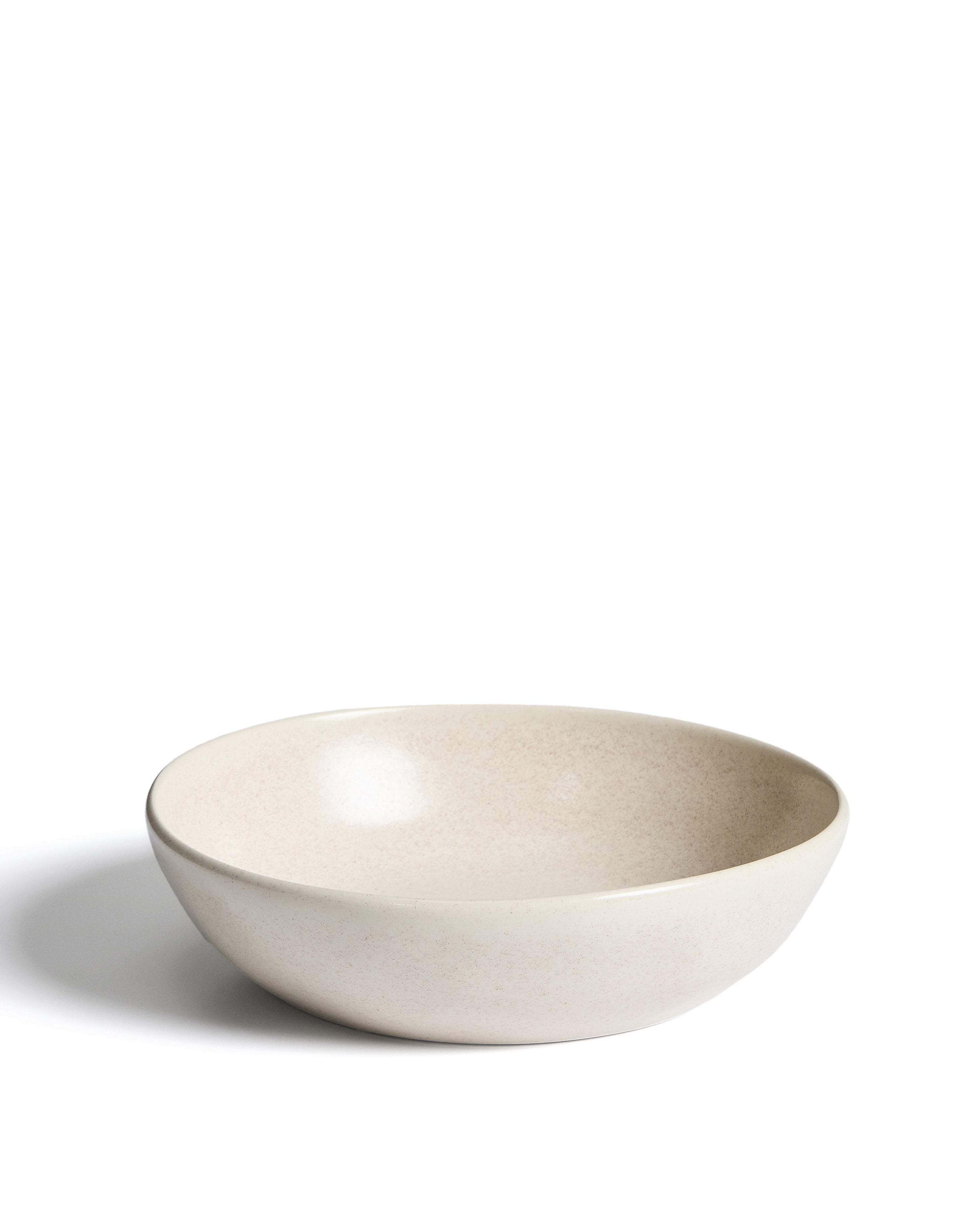 Sermin beige ceramic soup bowl - Product Image