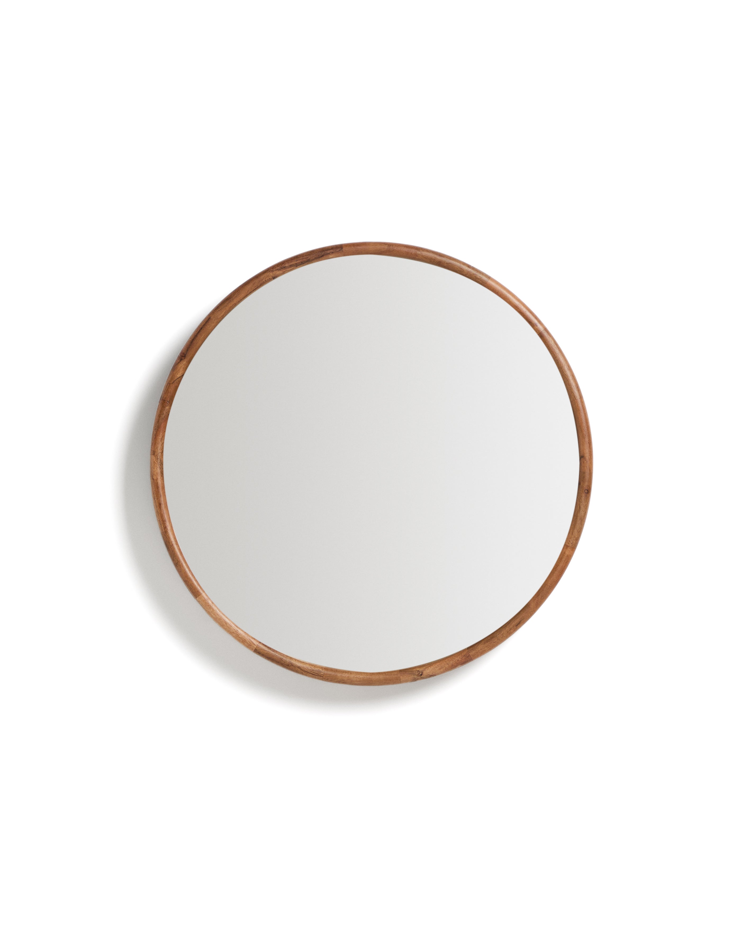 Berale acacia wood mirror Ø49.5cm - Product Image