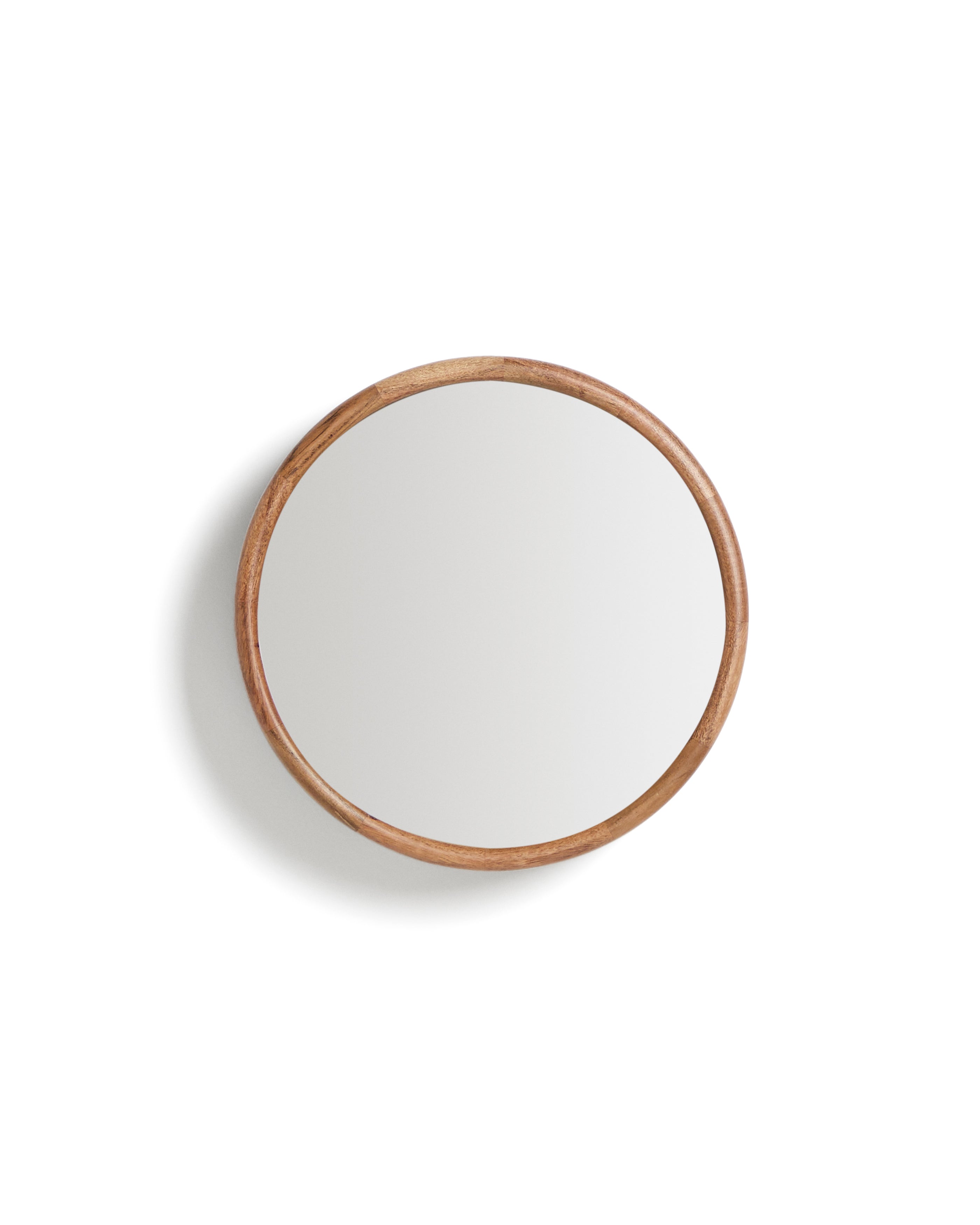 Berale acacia wood mirror Ø30.5cm - Product Image
