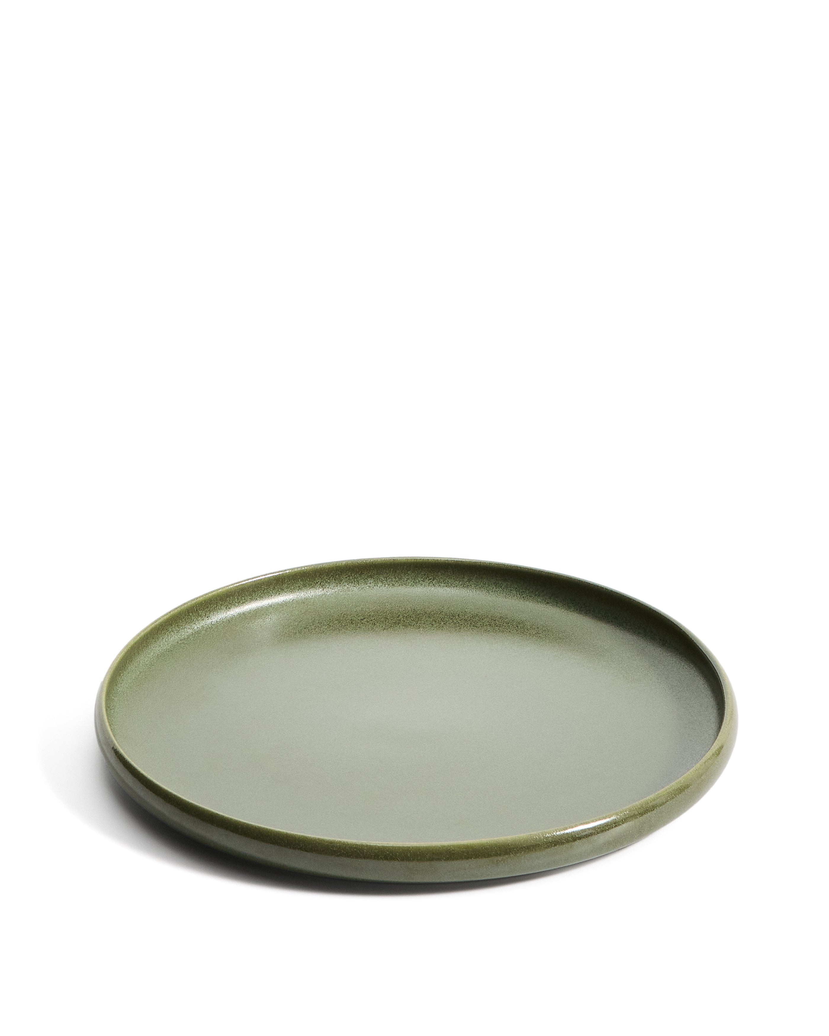 Uilo green ceramic plate - Product Image