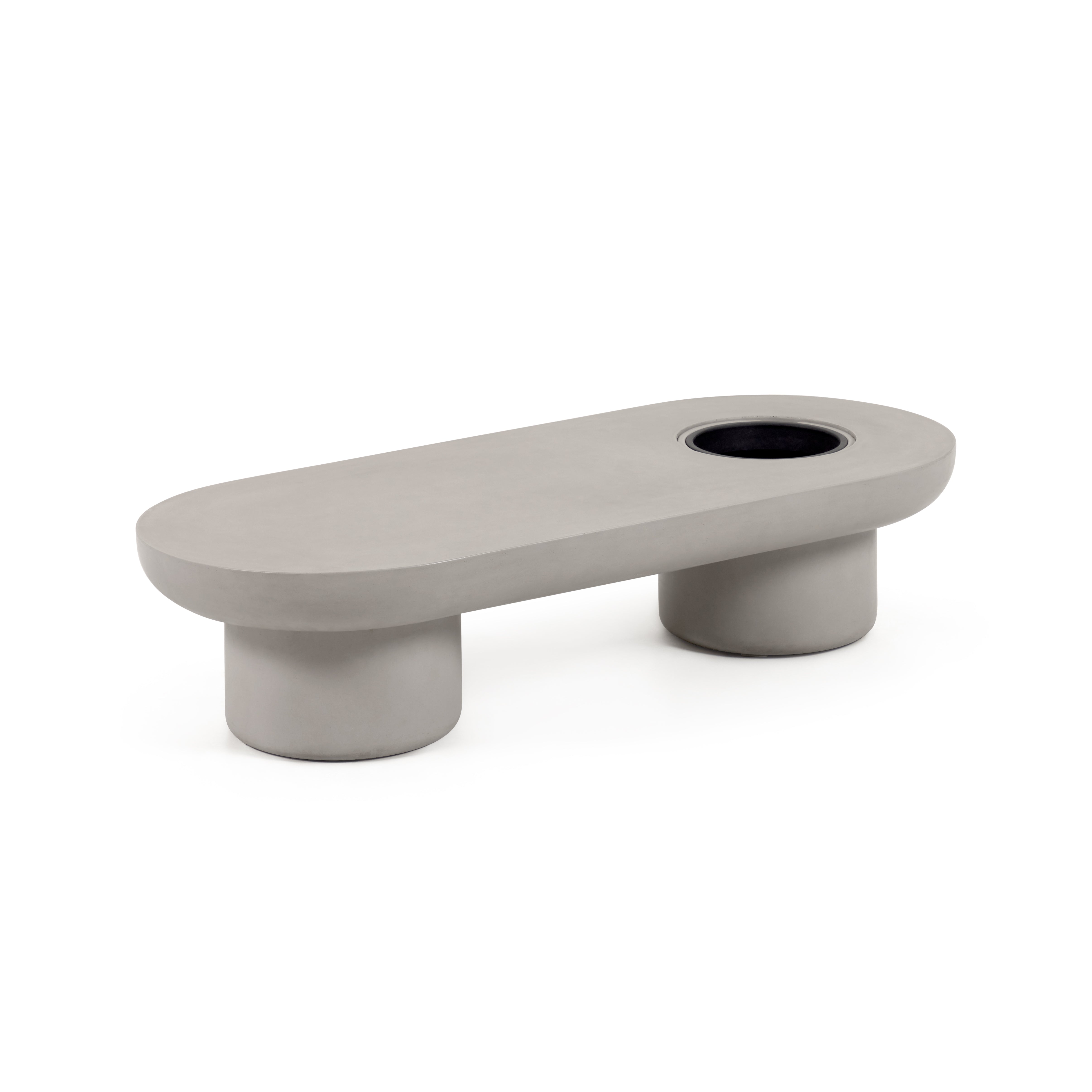 Taimi concrete outdoor coffee table Ø 140 x 60 cm - Product Image