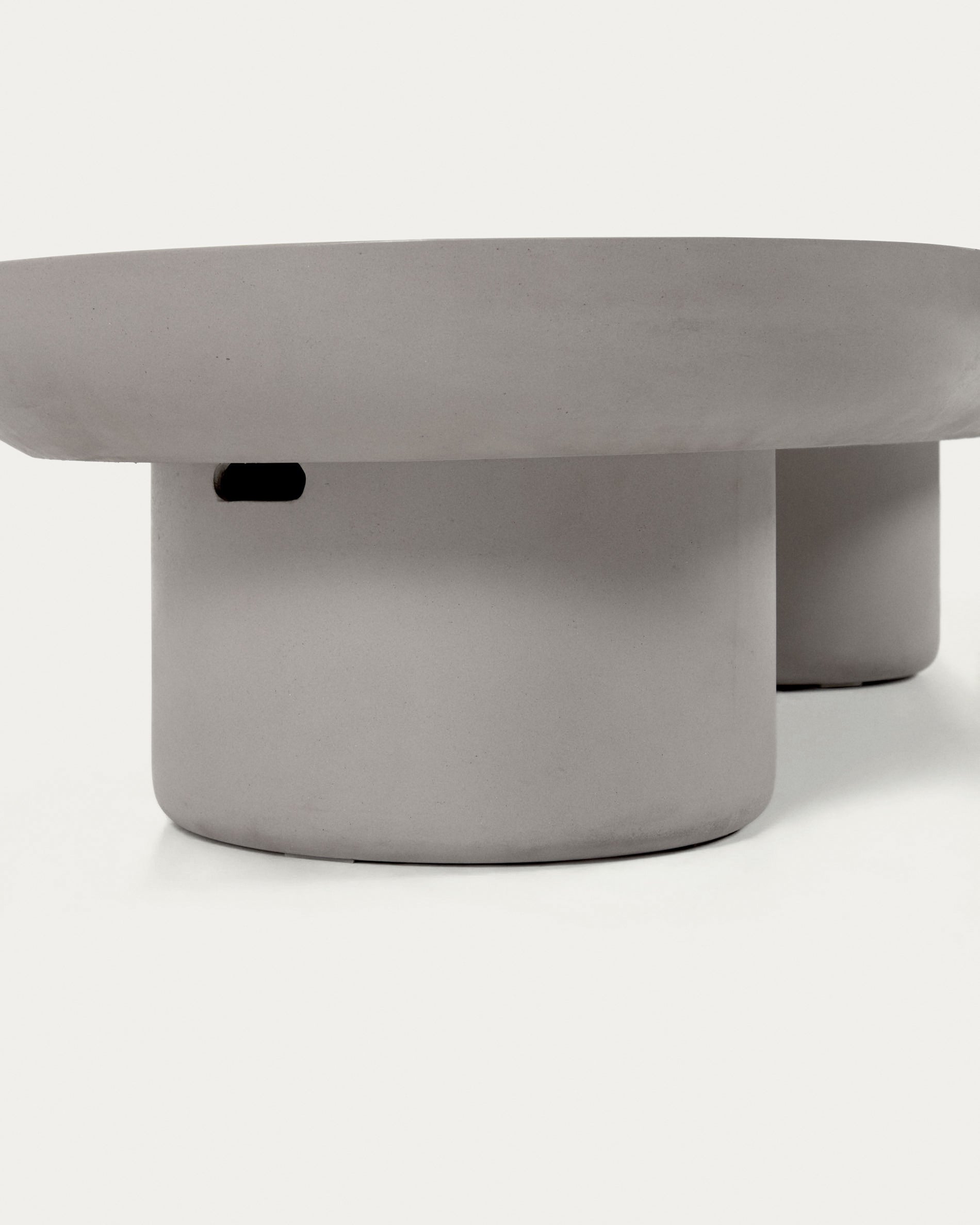 Taimi concrete outdoor coffee table Ø 140 x 60 cm - Detail