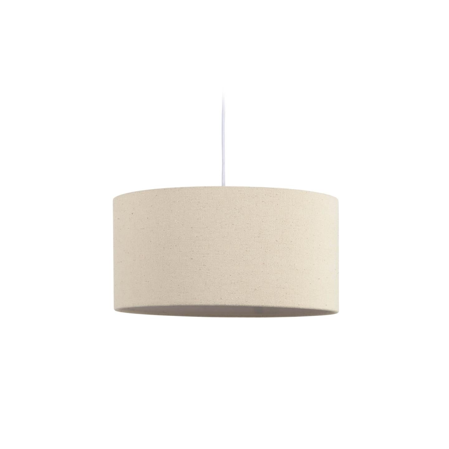 Nazli small linen ceiling light shade with beige finish Ø 40 cm - Product Image