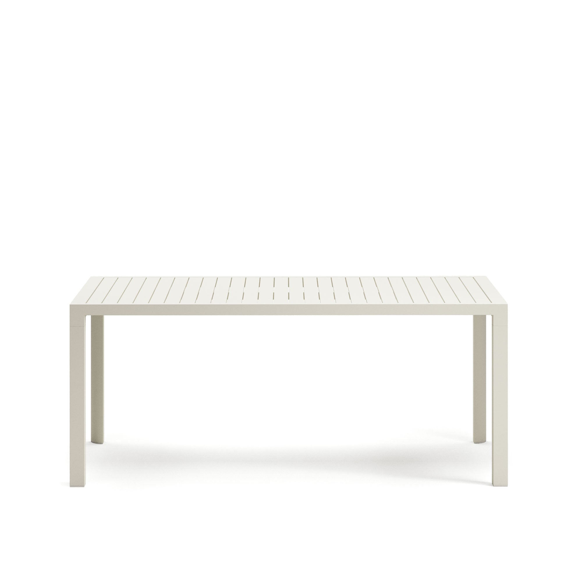 Culip aluminium outdoor table with white finish, 180 x 90 cm - Product Image