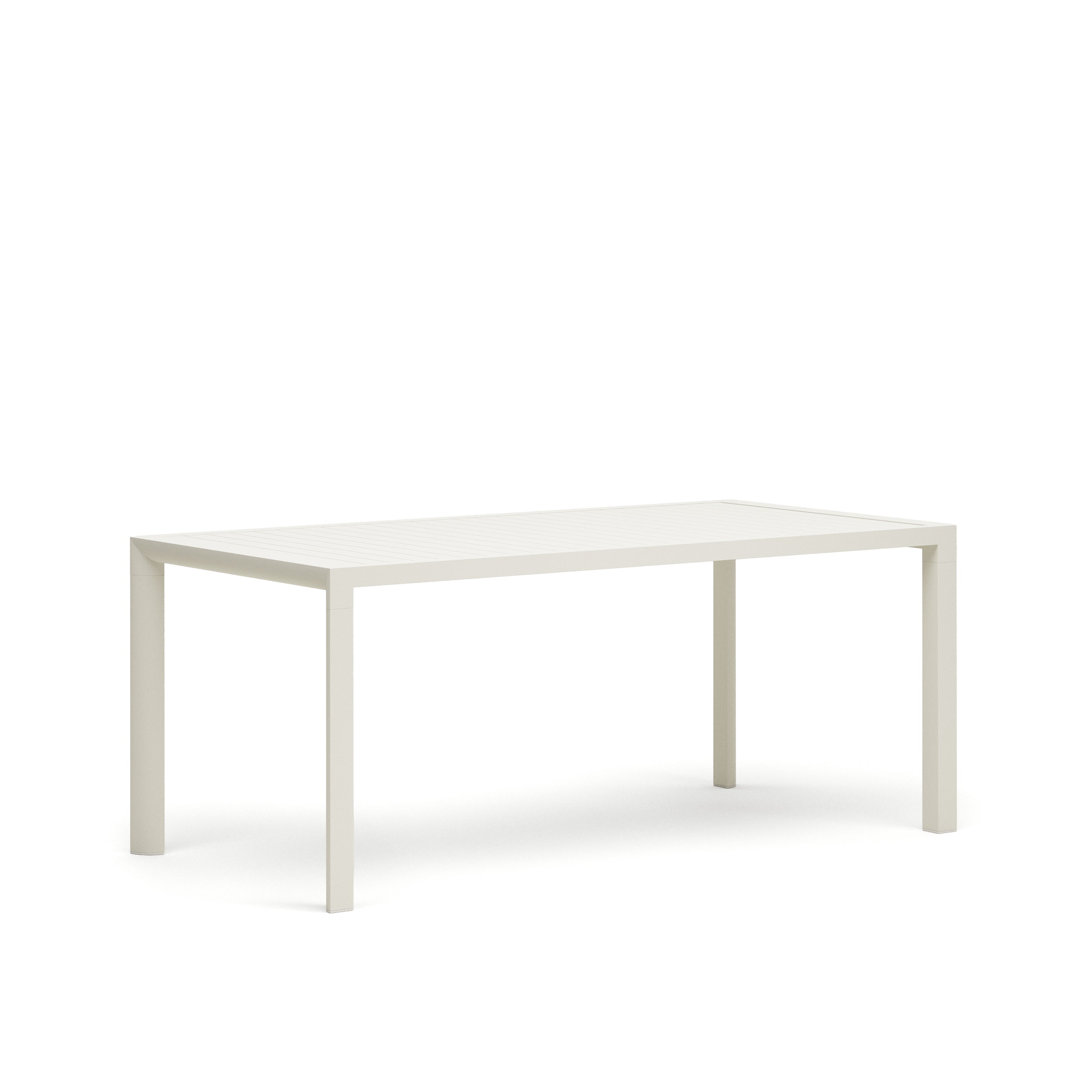 Culip aluminium outdoor table with white finish, 180 x 90 cm - Product Image