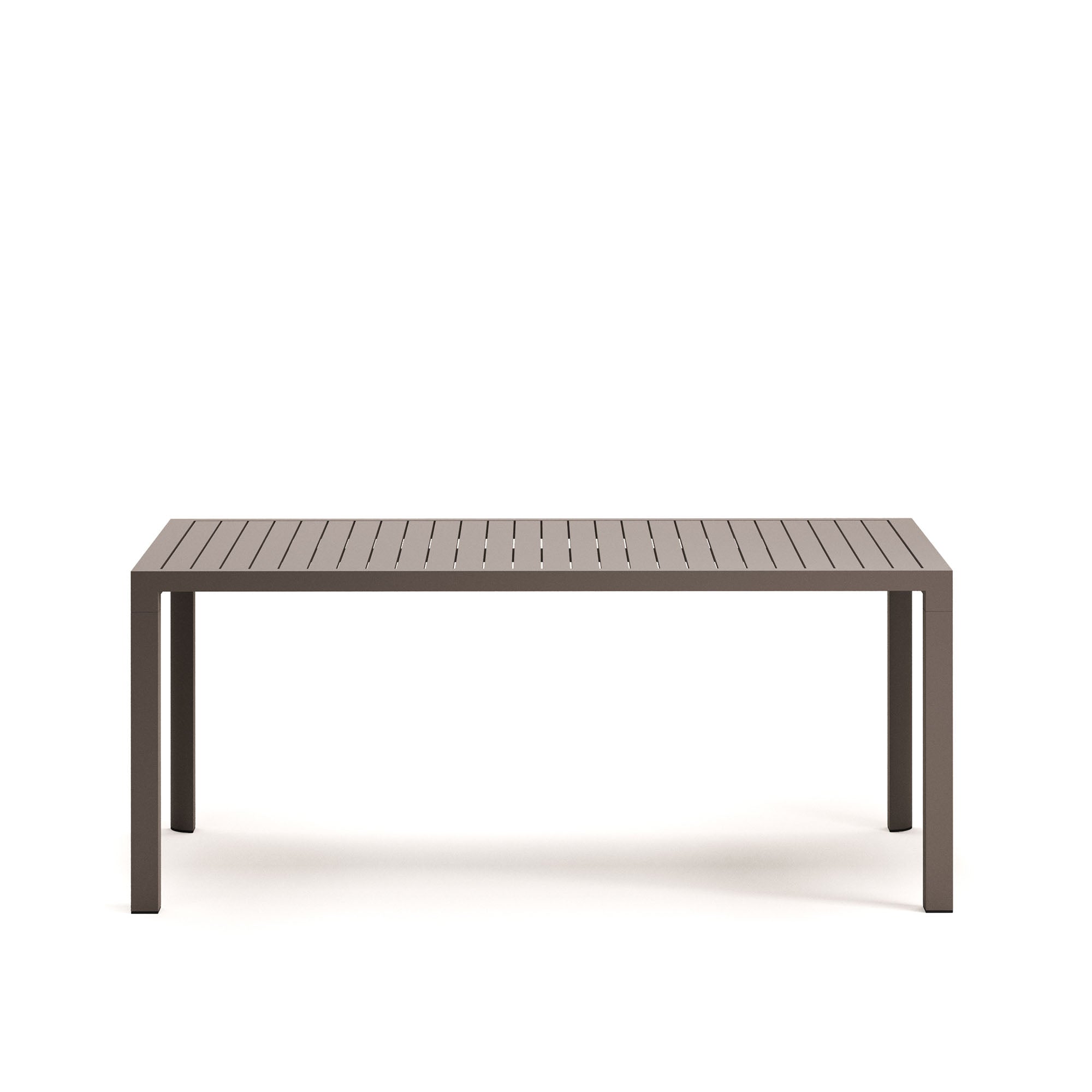 Culip aluminium outdoor table in powder coated brown finish, 180 x 90 cm - Product Image
