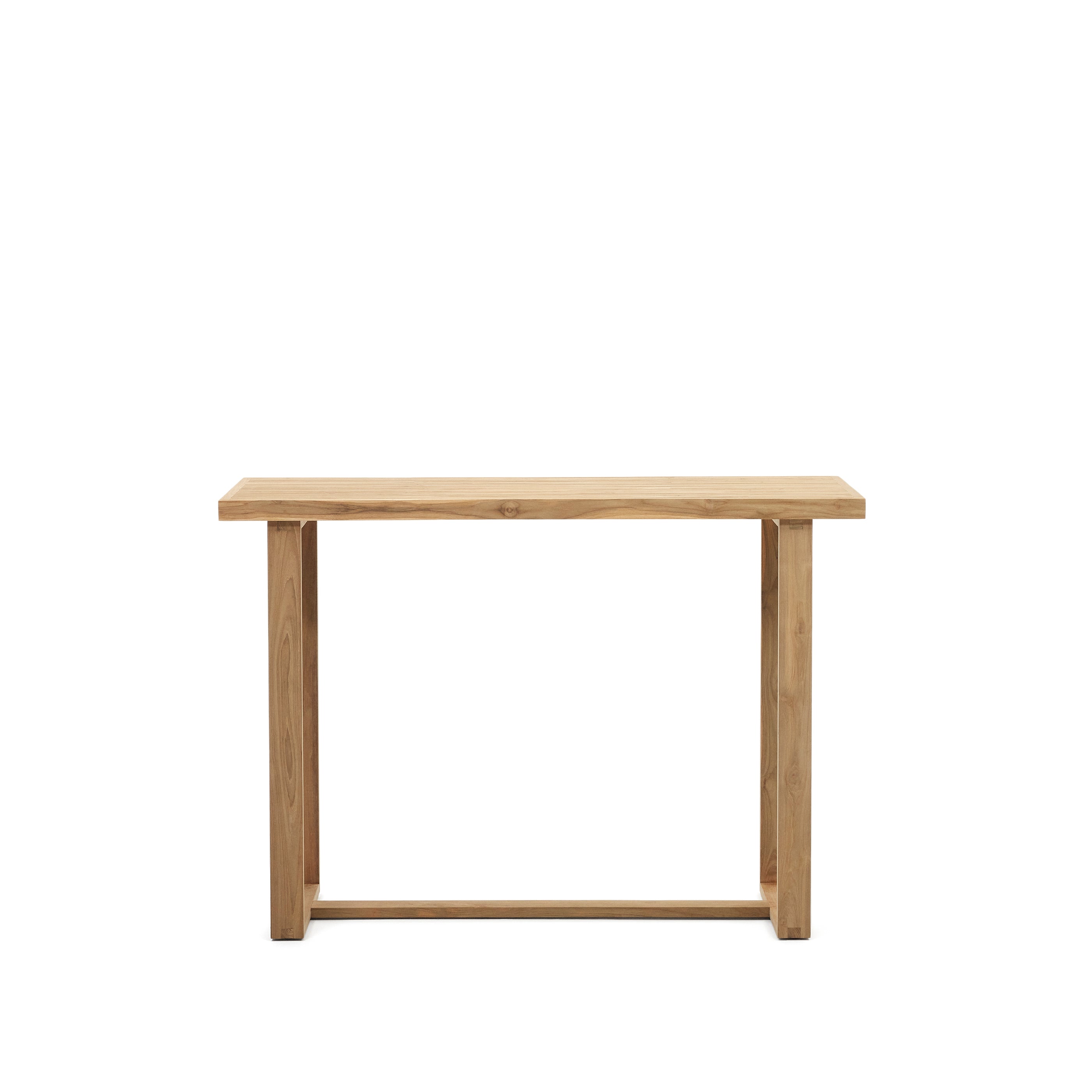 Canadell 100% outdoor solid recycled teak bar table, 140 x 70 cm - Product Image