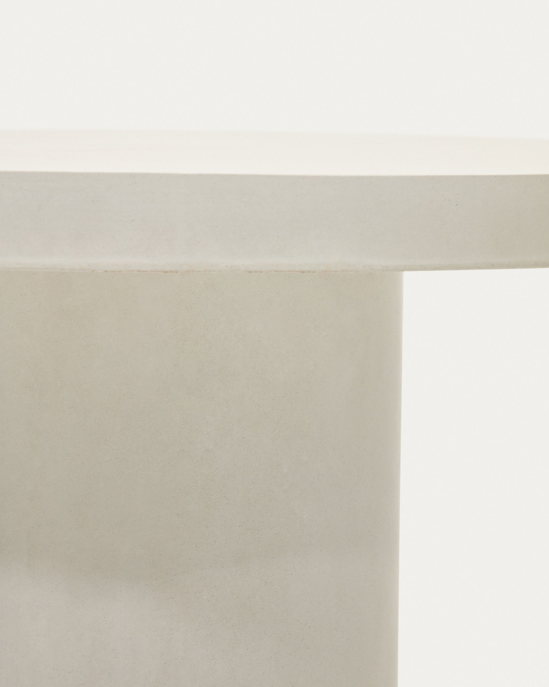 Aiguablava round table in white cement, Ø 120 cm - Detail