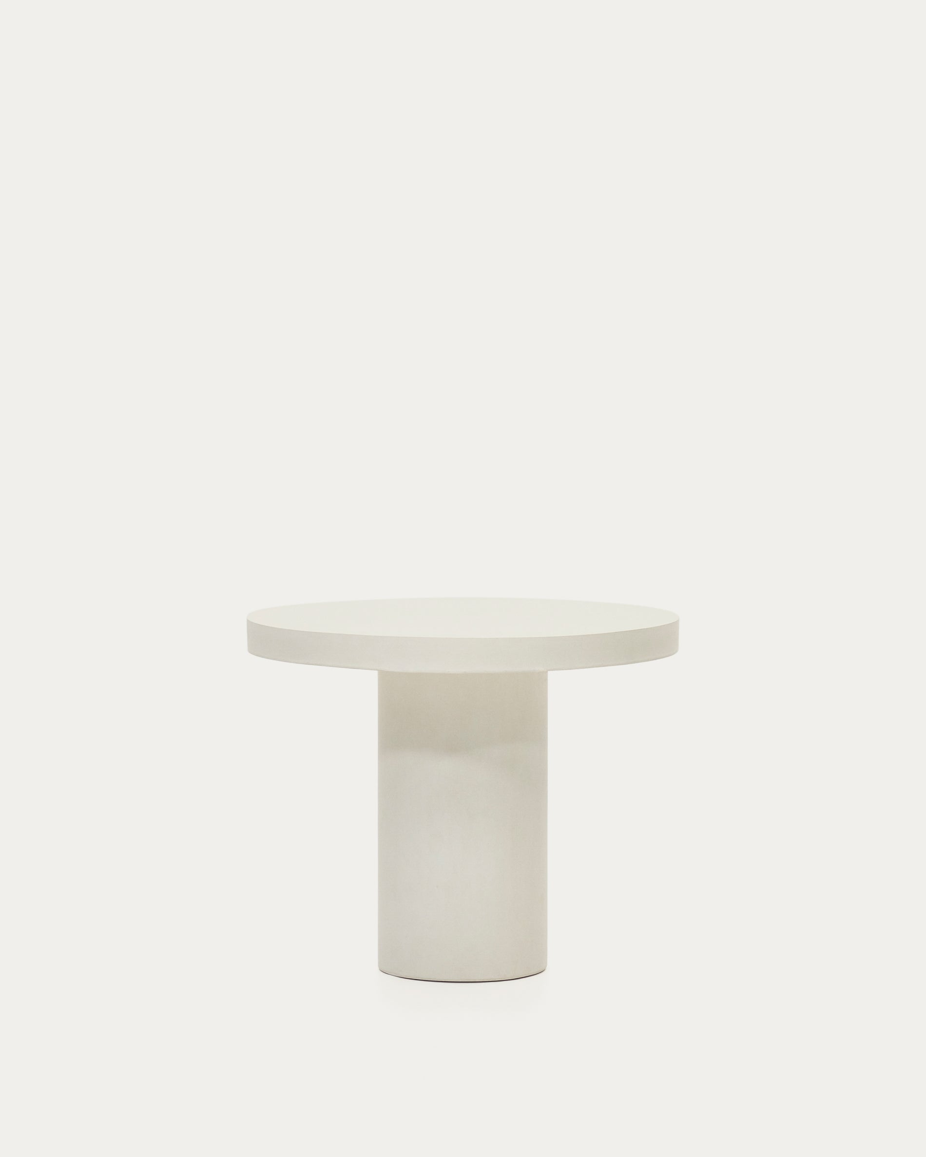 Aiguablava round table in white cement, Ø 90 cm - Product View