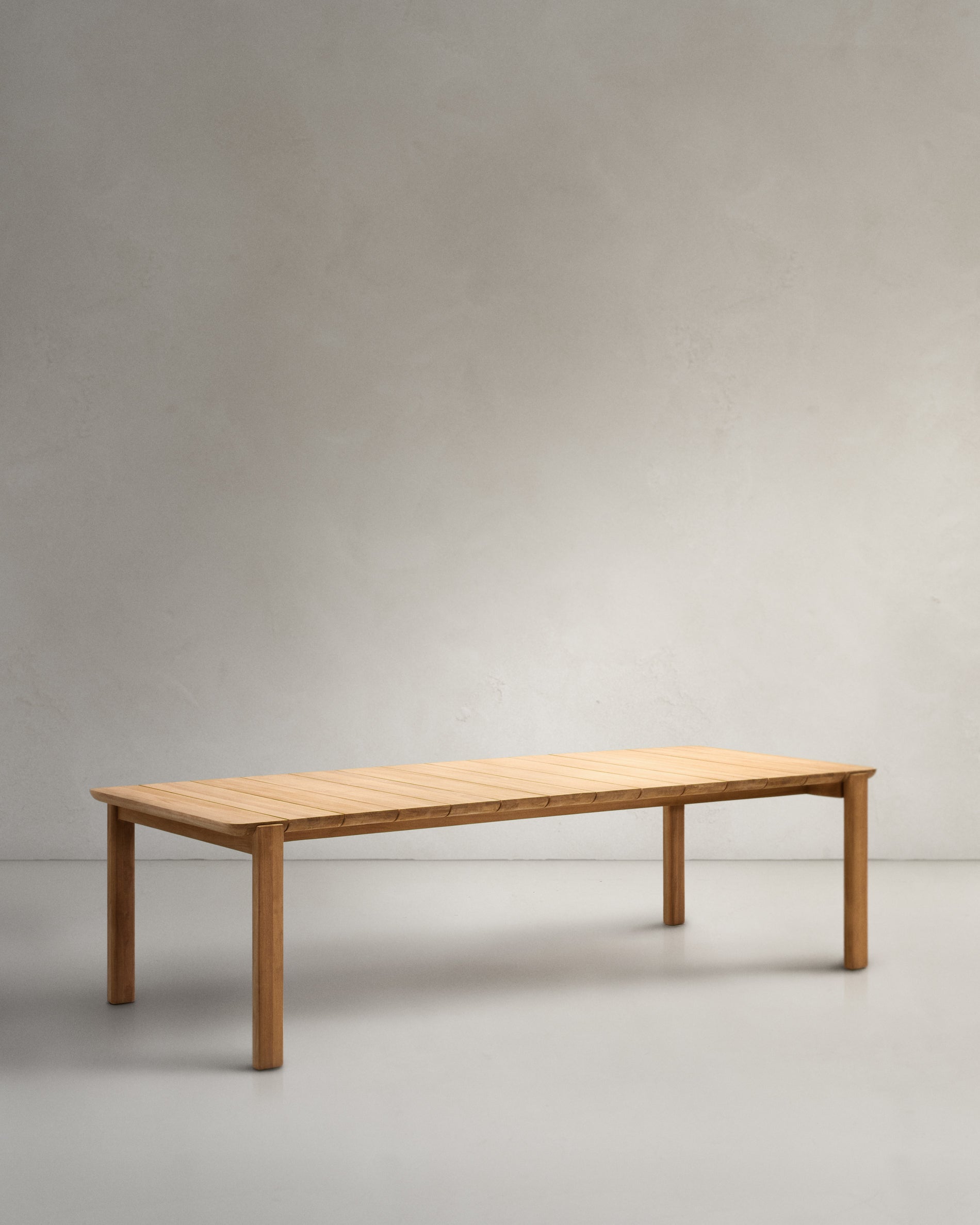 Icaro table made of solid teak wood, 220 x 102 cm, 100% FSC