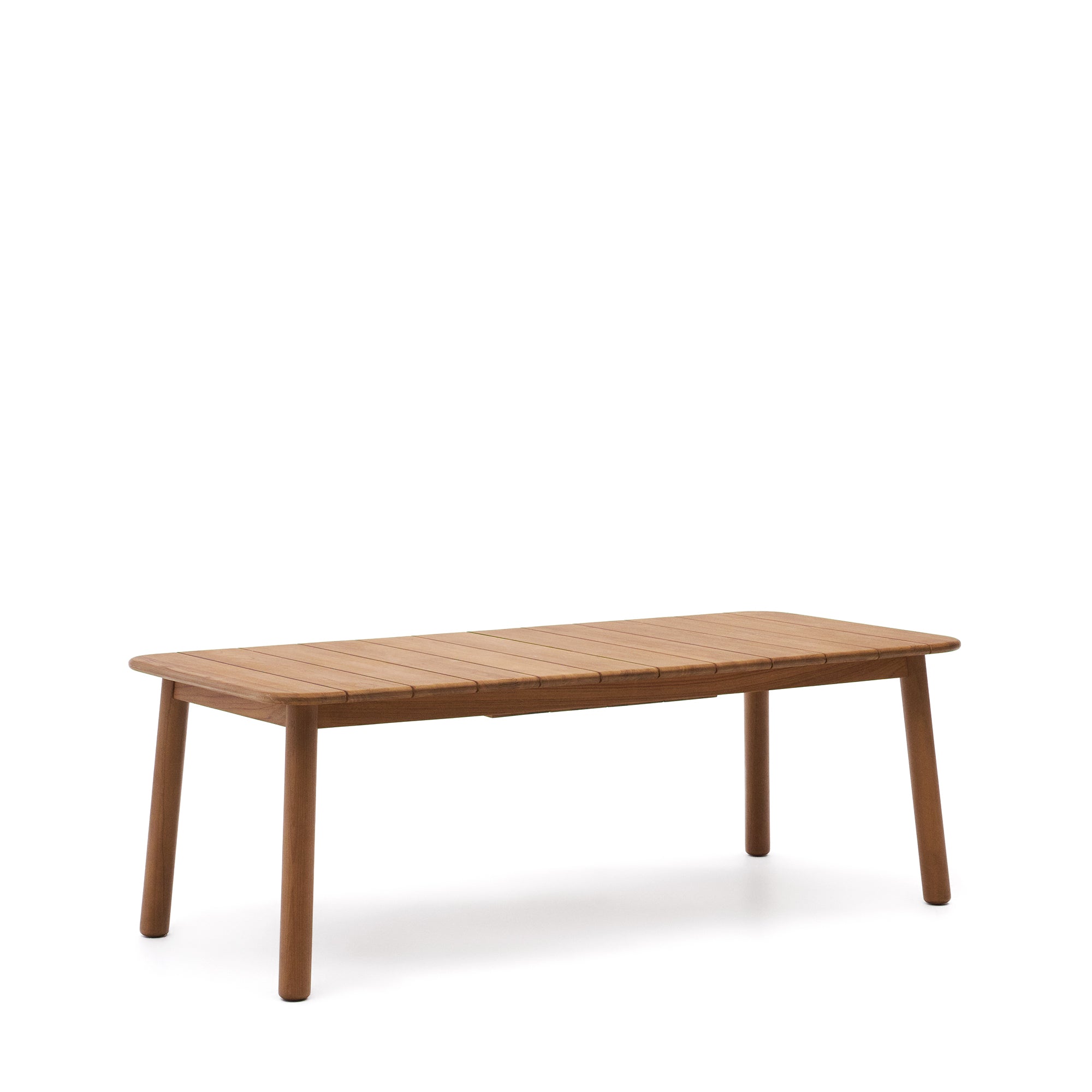 Turqueta extendable table in solid teak, 220 (294) x 100 cm, 100% FSC