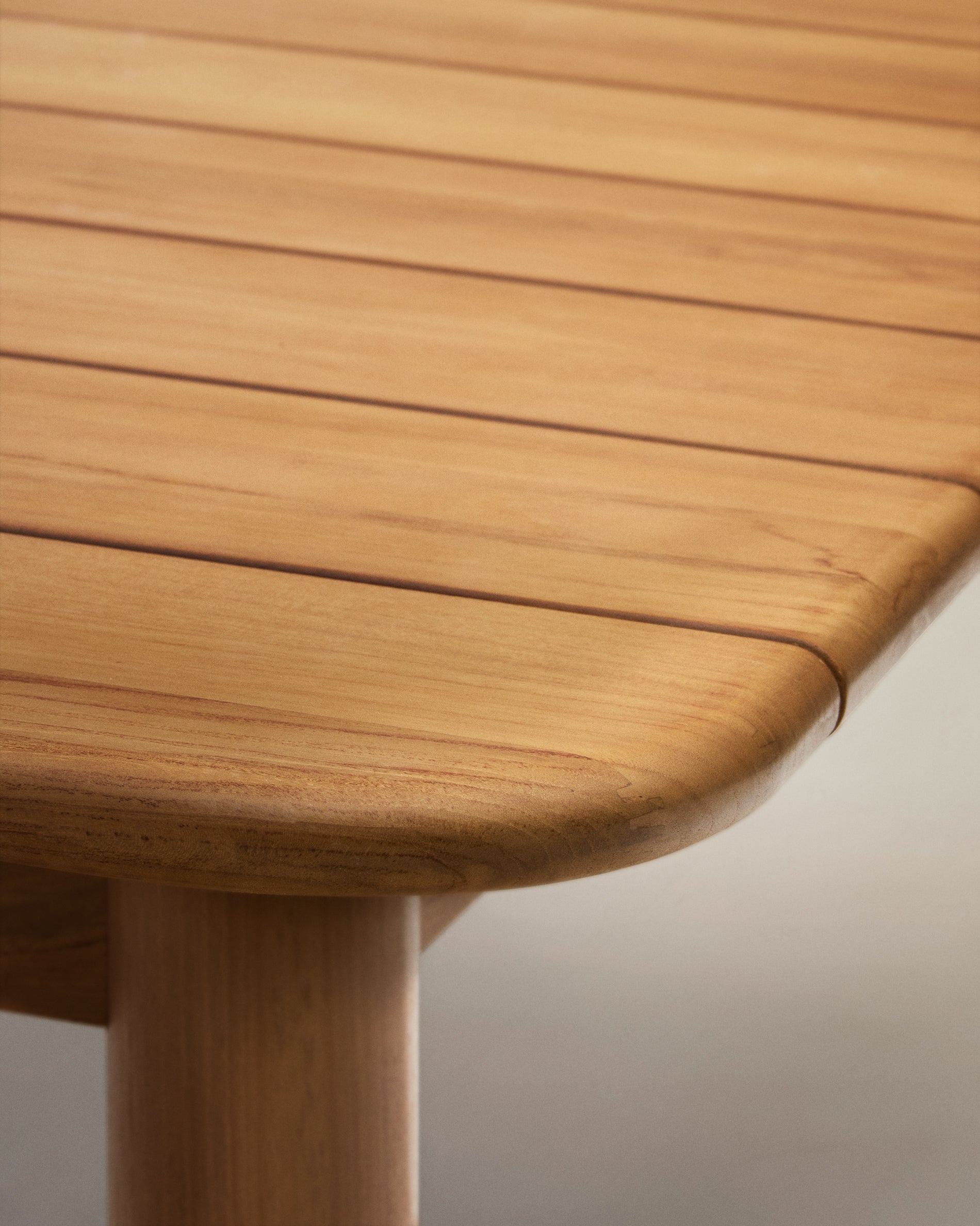 Turqueta kihúzható asztal tömör teakfából, 220 (294) x 100 cm, 100% FSC