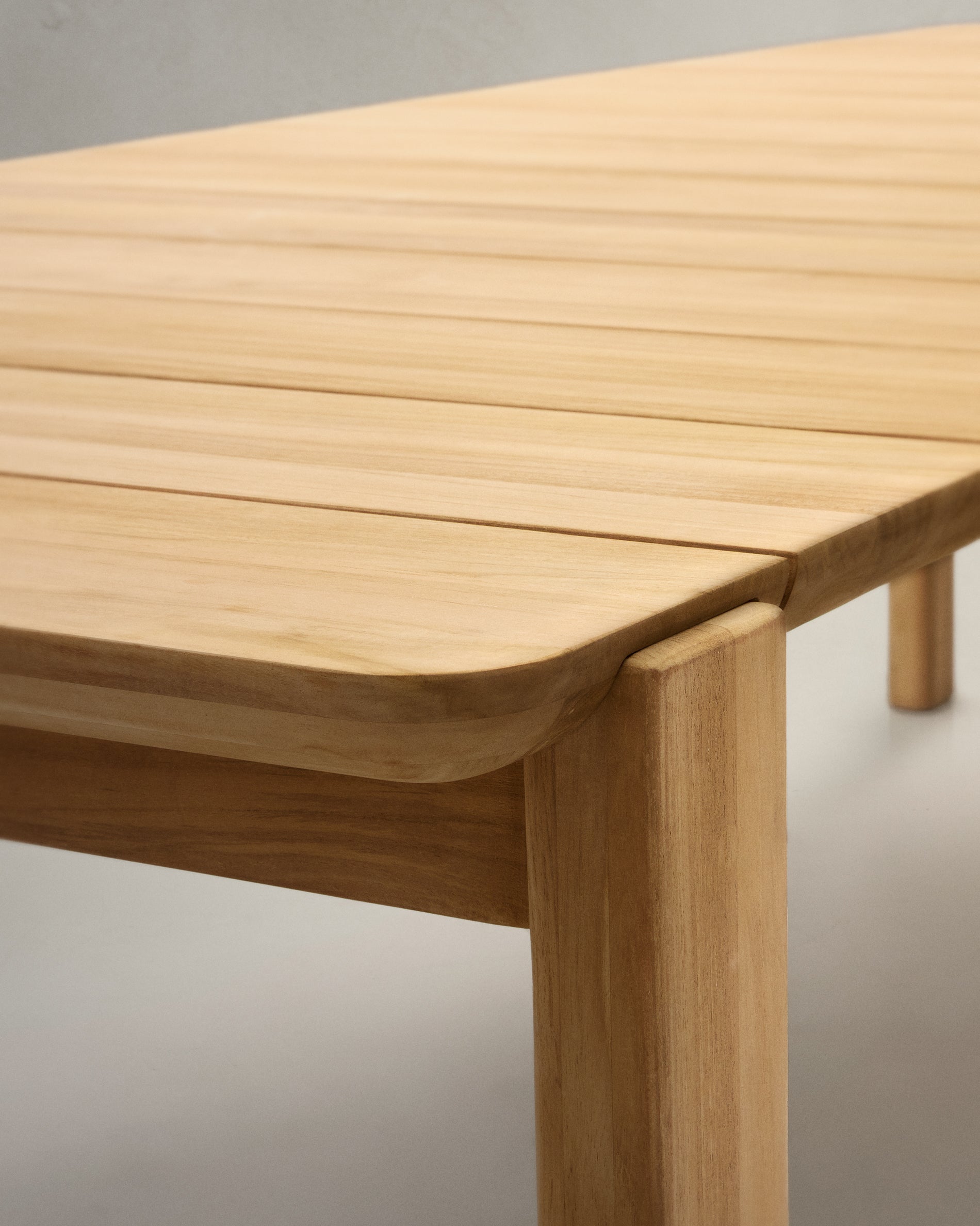 Icaro table made from solid teak wood, 280 x 112 cm, FSC 100% - Detail