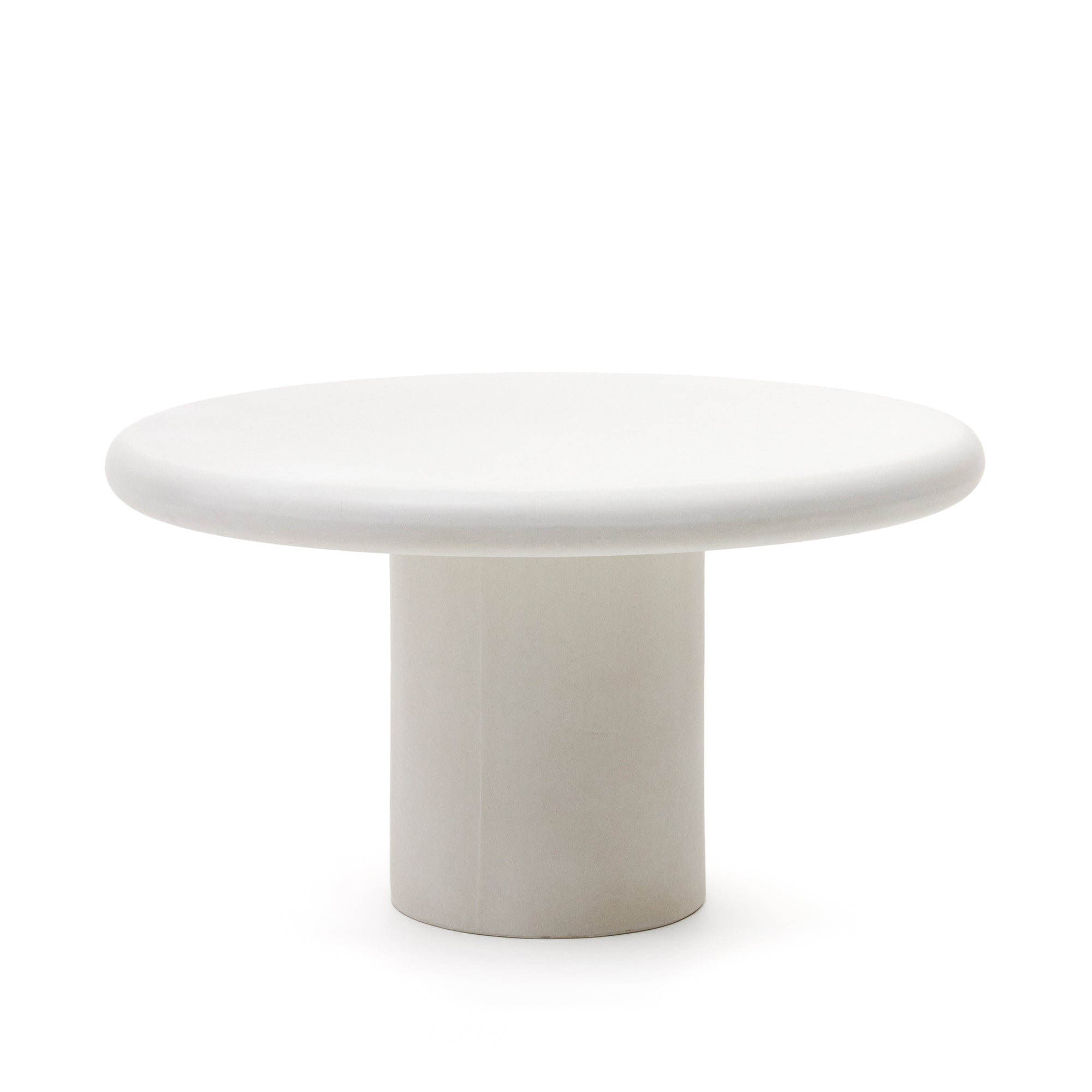 Addaia fehér cement, kerek asztal, Ø140 cm