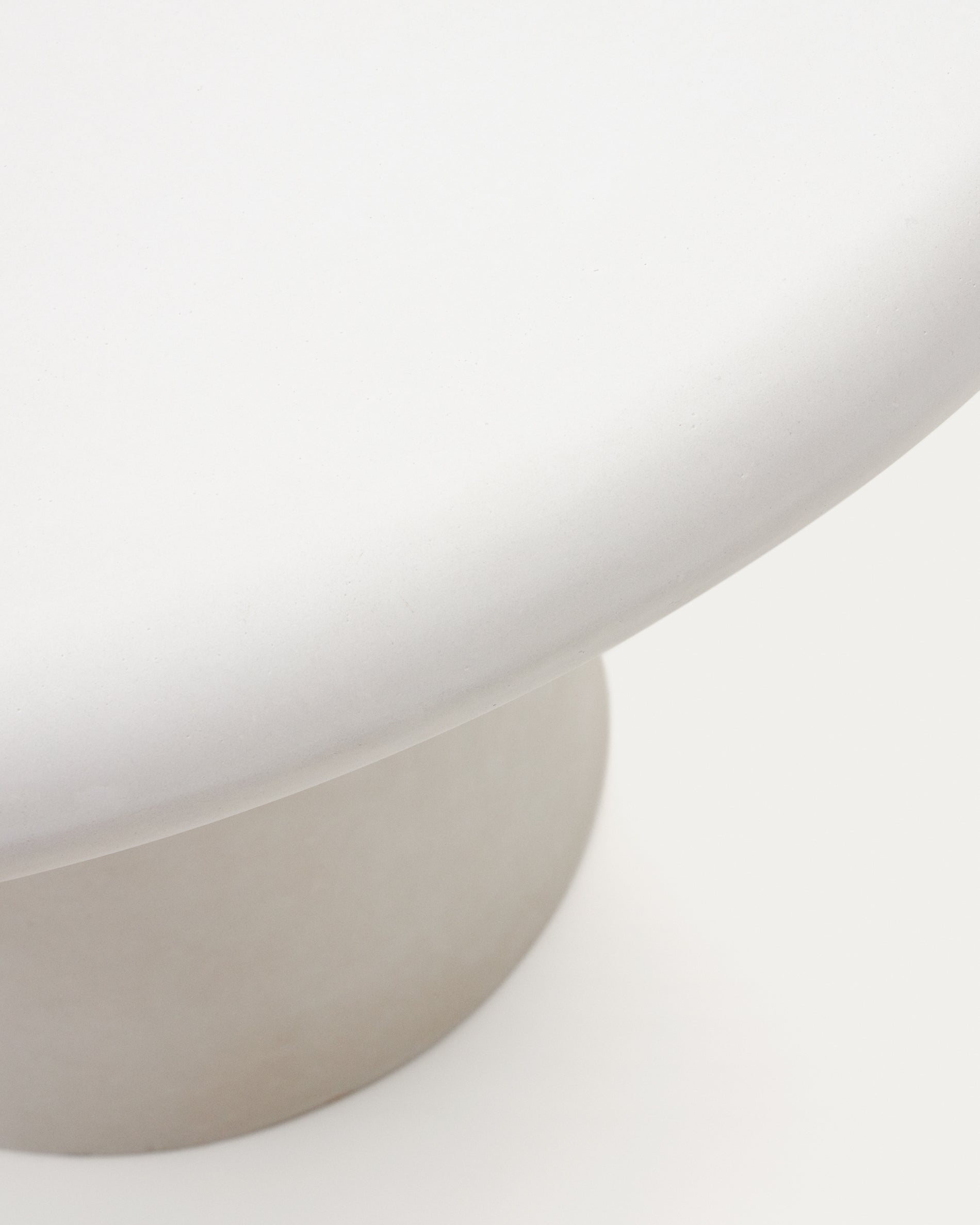 Addaia fehér cement, kerek asztal, Ø140 cm