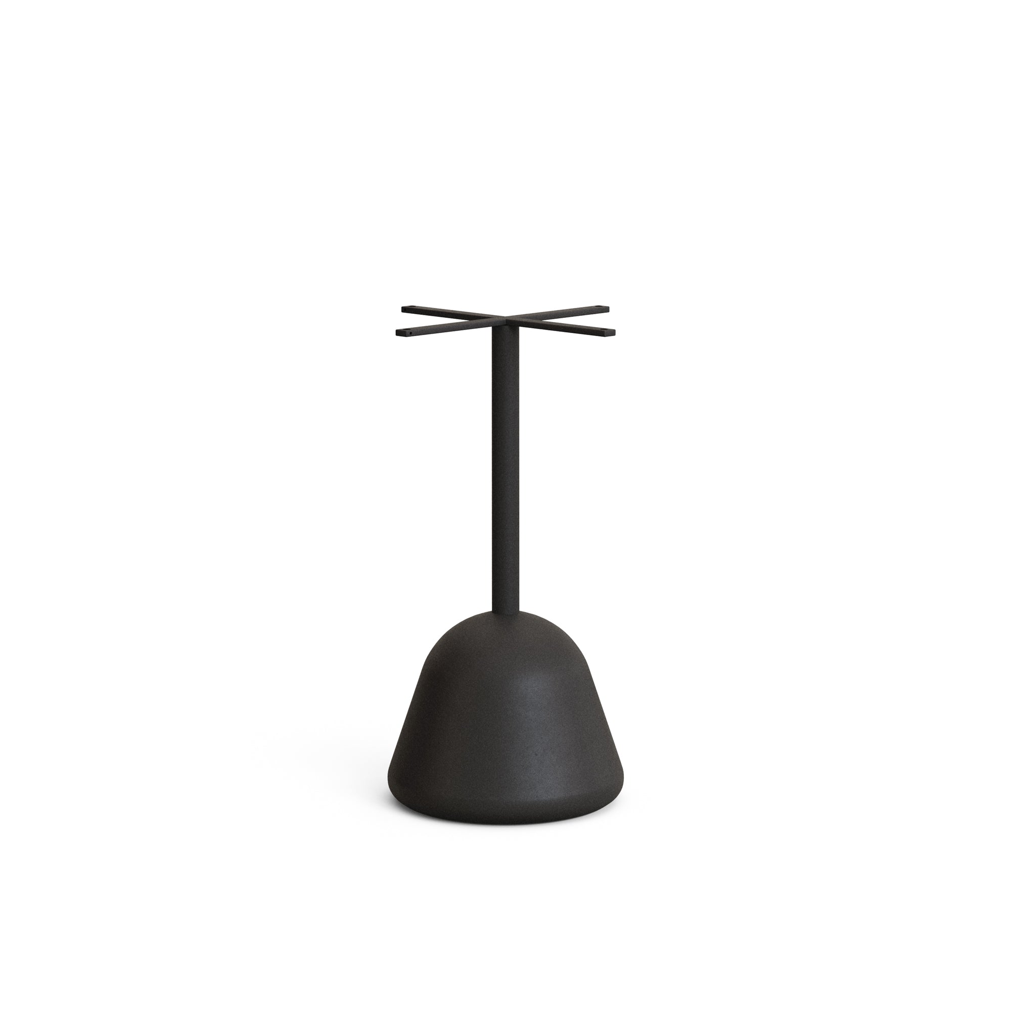Saura table,  black metal top acacia with walnut finish, 75 x Ø70 cm FSC 100% - Product Image