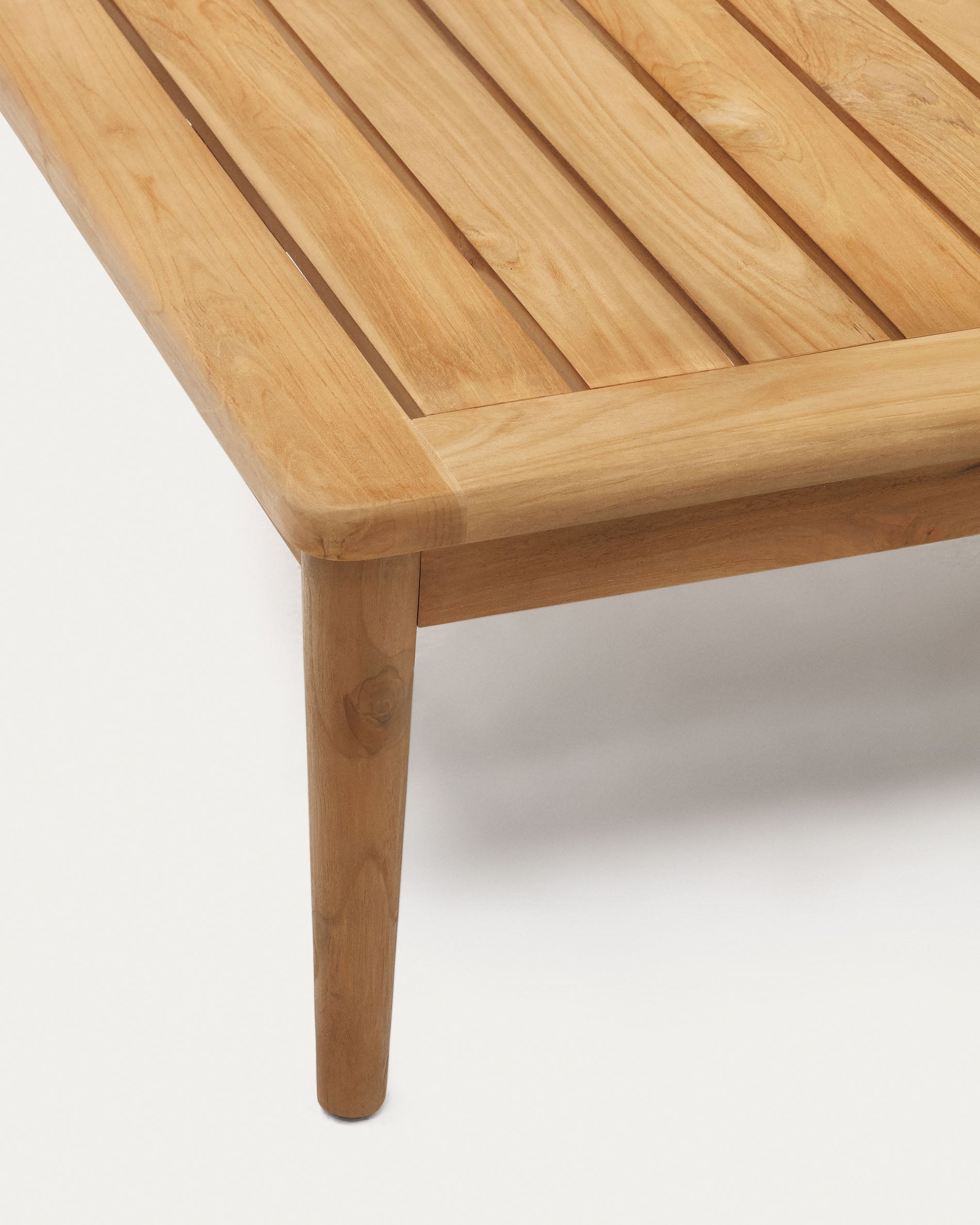 Portitxol solid teak coffee table, 80 x 80 cm - Detail