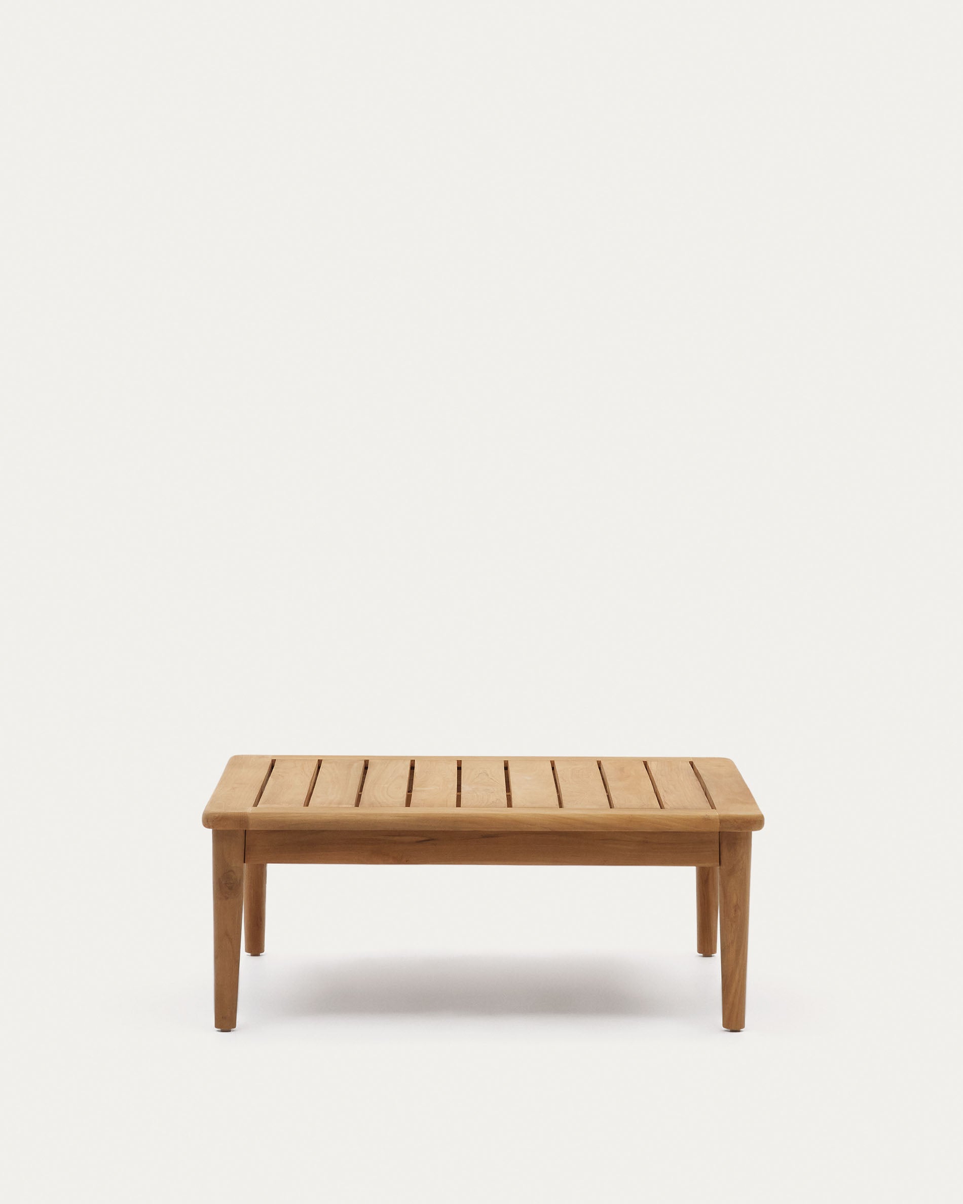 Portitxol solid teak coffee table, 80 x 80 cm - Product View