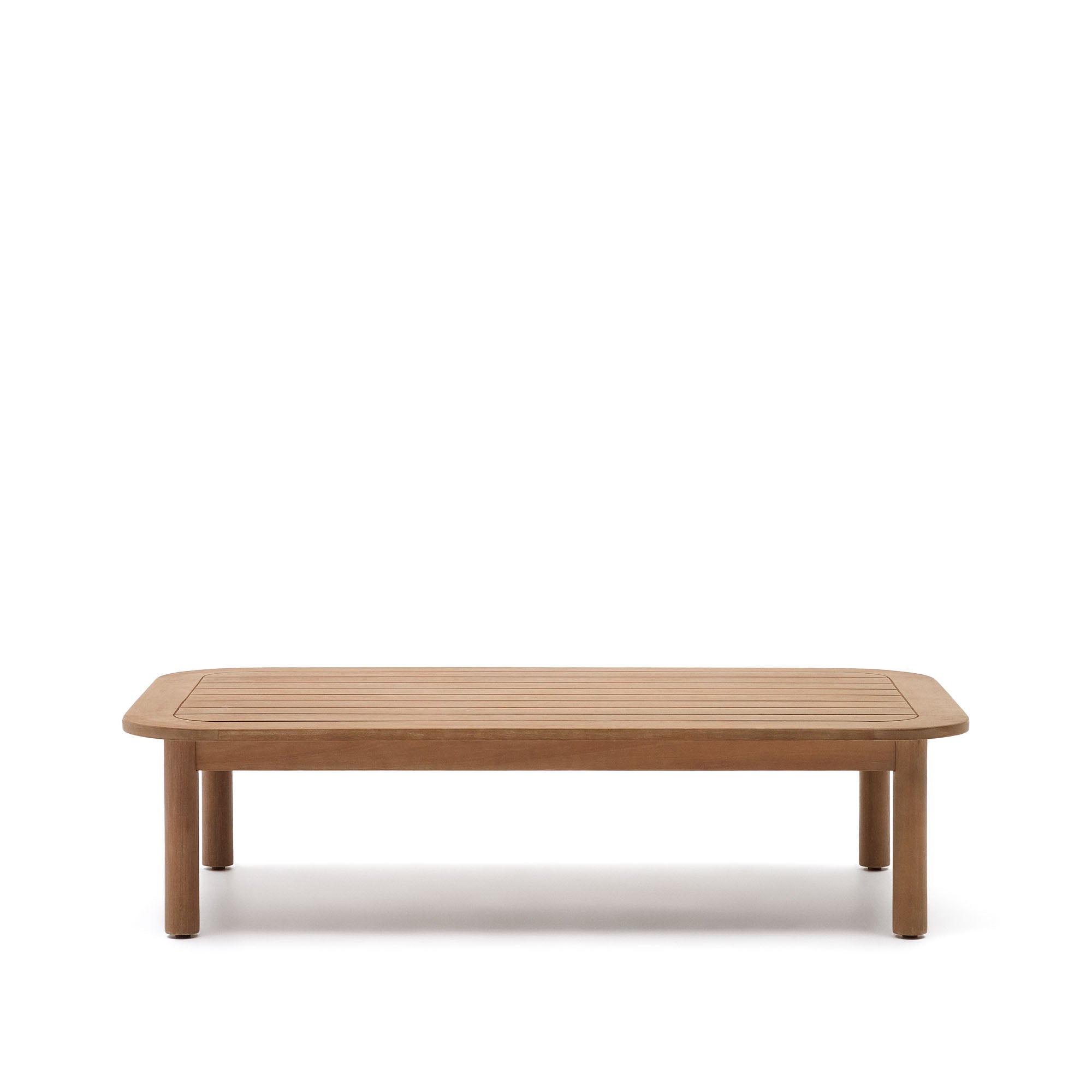 Sacova solid eucalyptus wood coffee table, 100% outdoor suitable 140 x 89 cm - Product Image