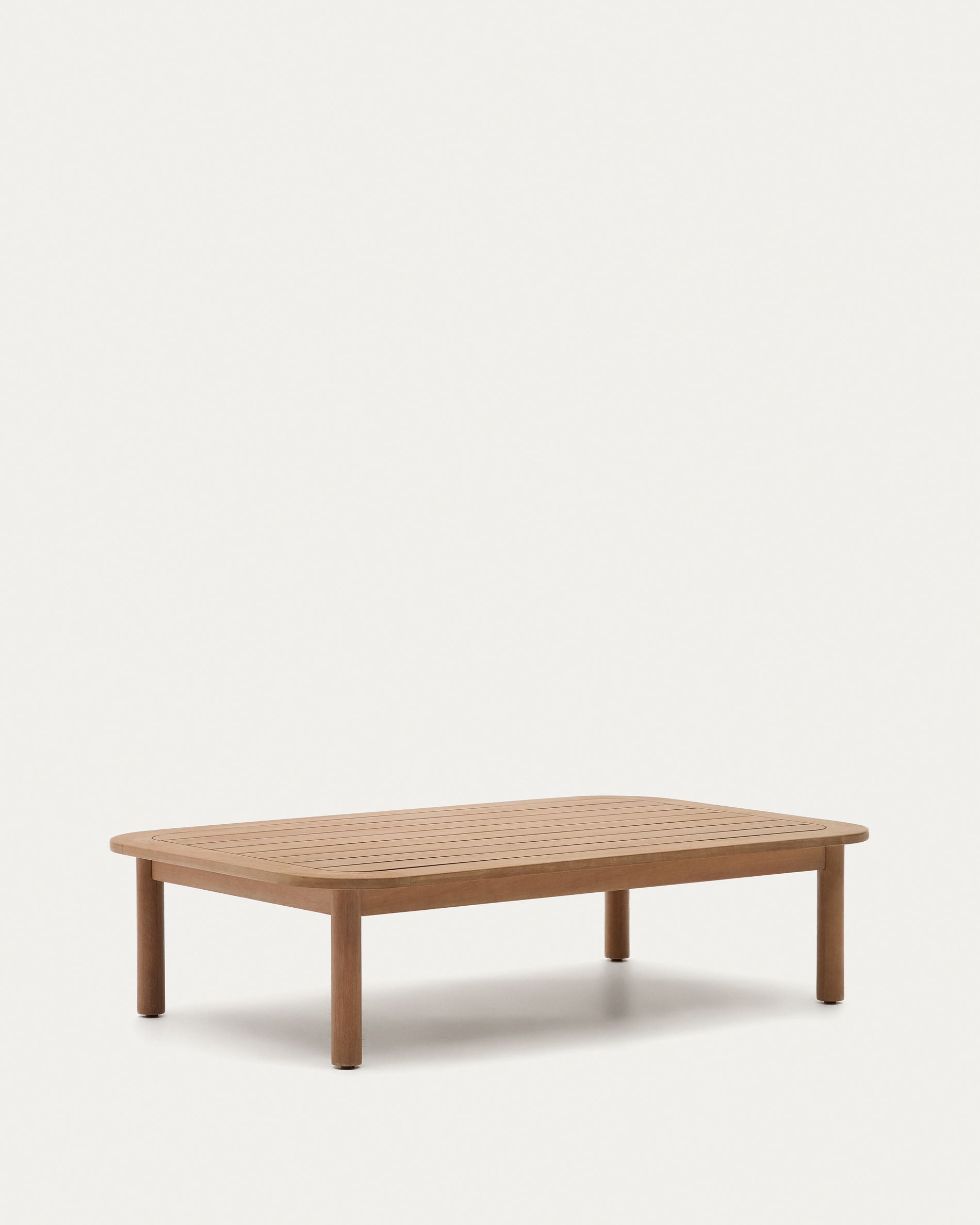 Sacova solid eucalyptus wood coffee table, 100% outdoor suitable 140 x 89 cm - Product View