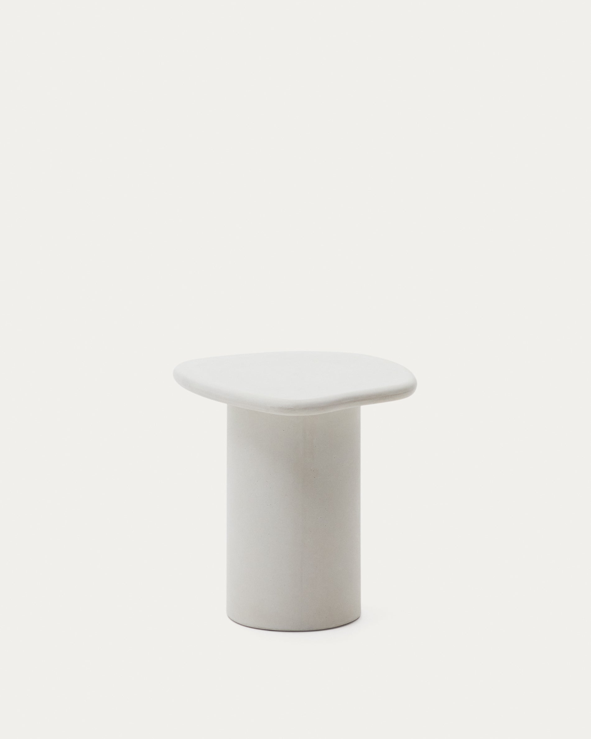 Macarella fehér cement oldalsó asztal, 48 x 47 cm