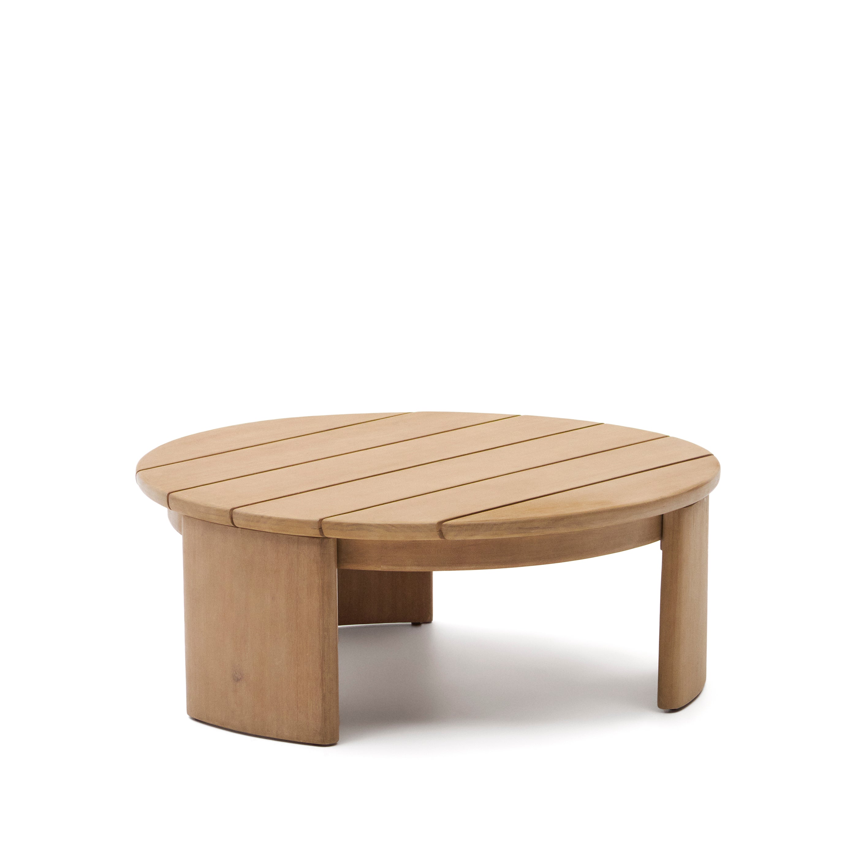 Xoriguer coffee table in solid eucalyptus wood Ø90 cm FSC 100% - Product Image