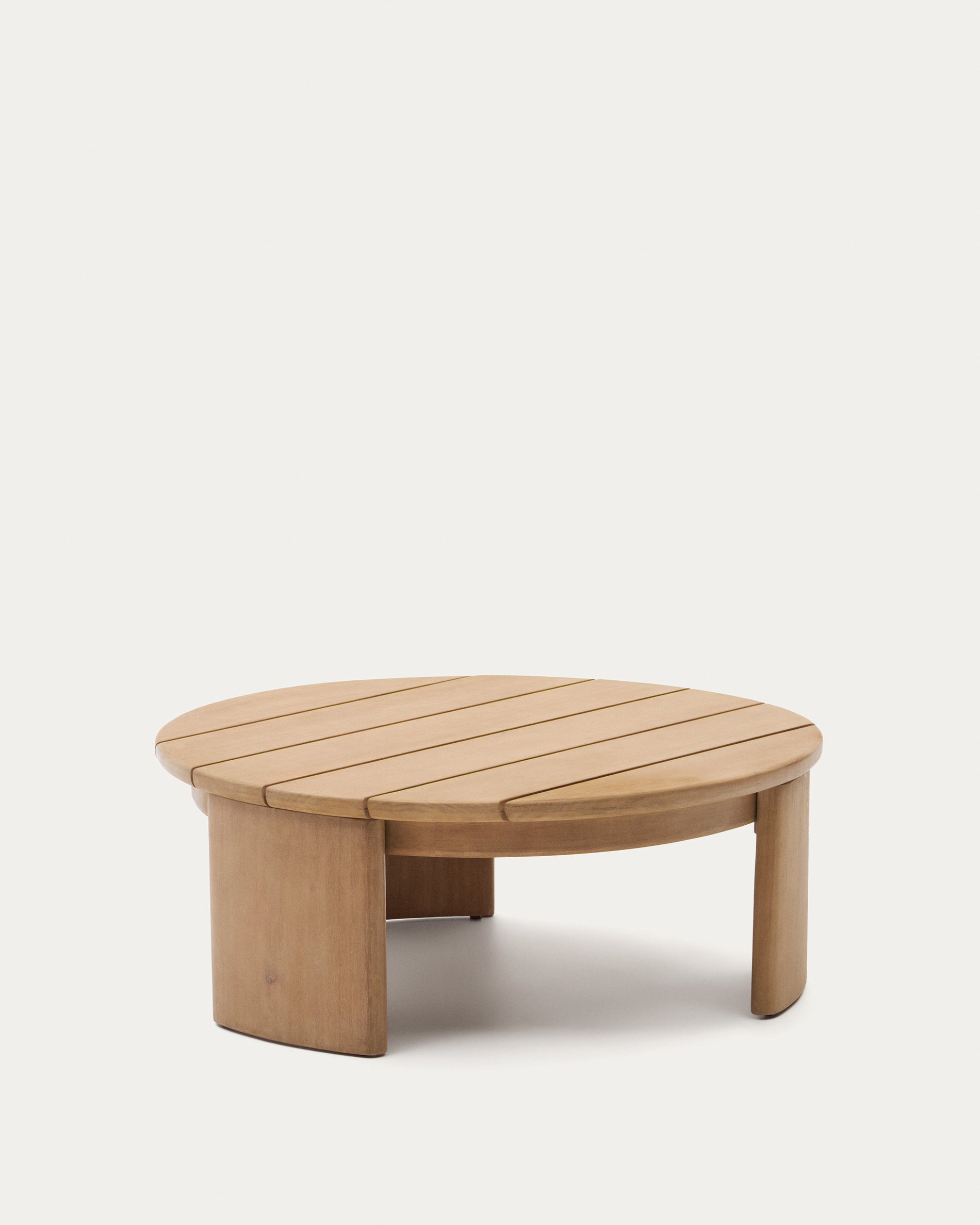 Xoriguer coffee table in solid eucalyptus wood Ø90 cm FSC 100% - Product View