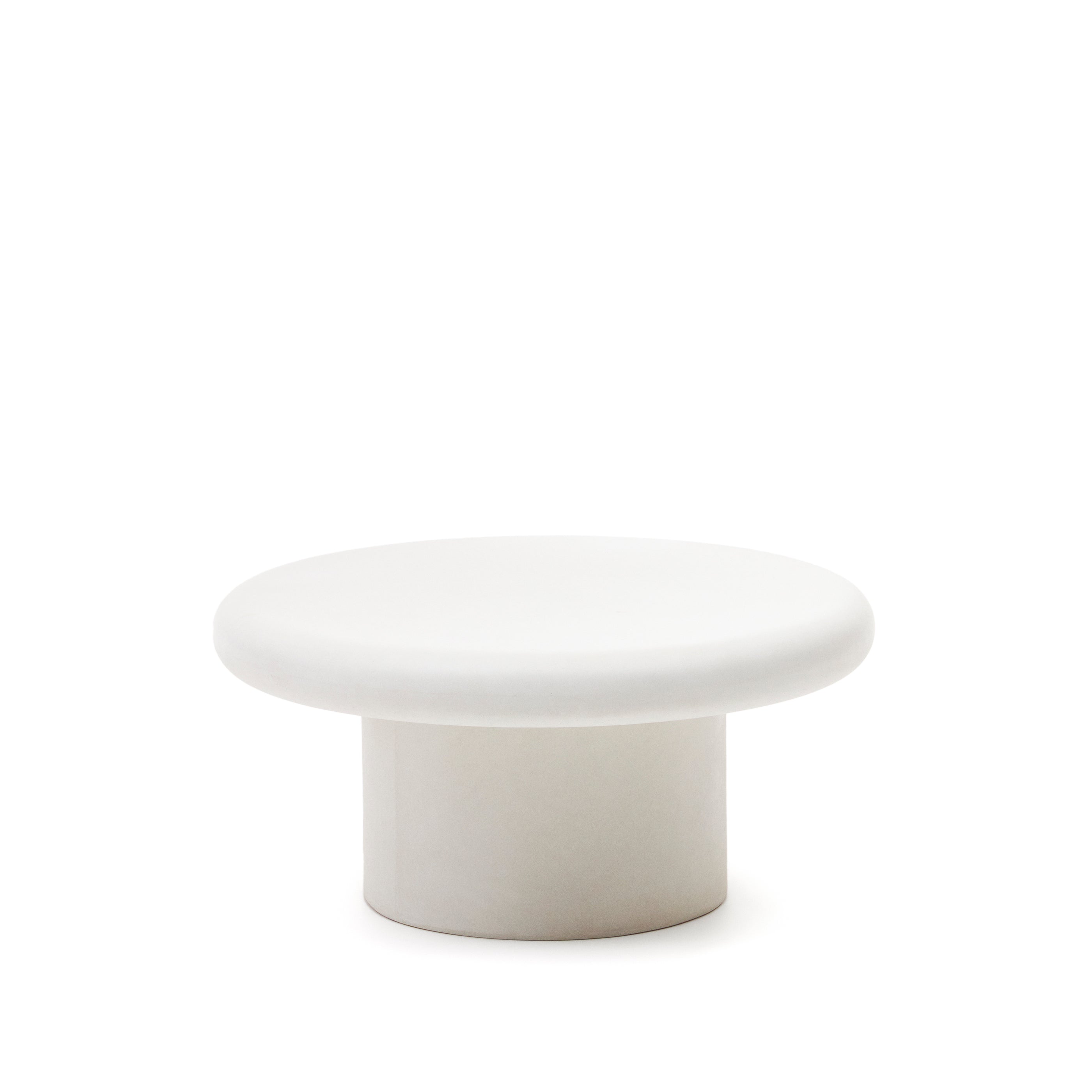 Addaia Round White Cement Coffee Table Ø90 cm - Product Image
