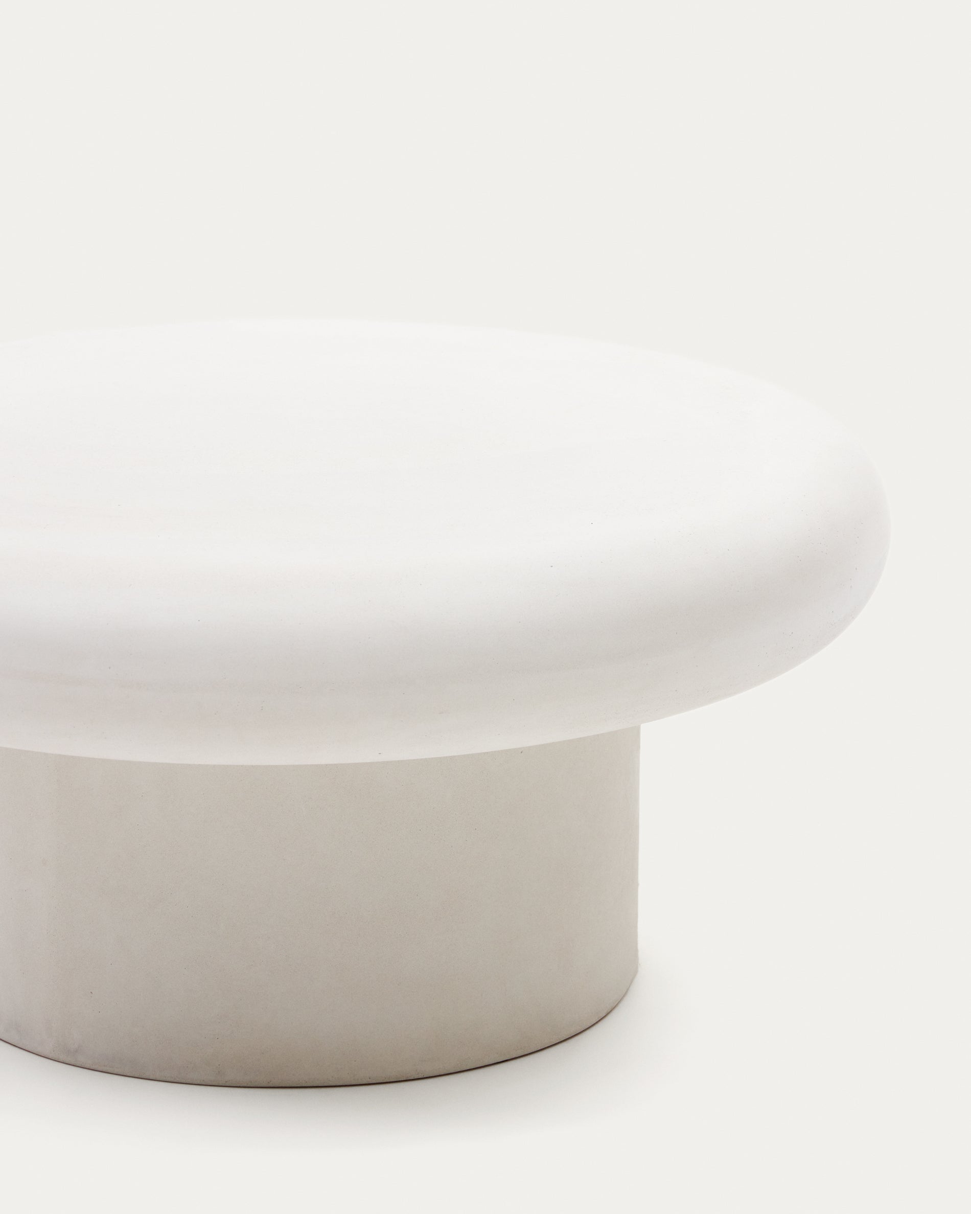 Addaia kerek fehér cement kávézóasztal Ø66 cm
