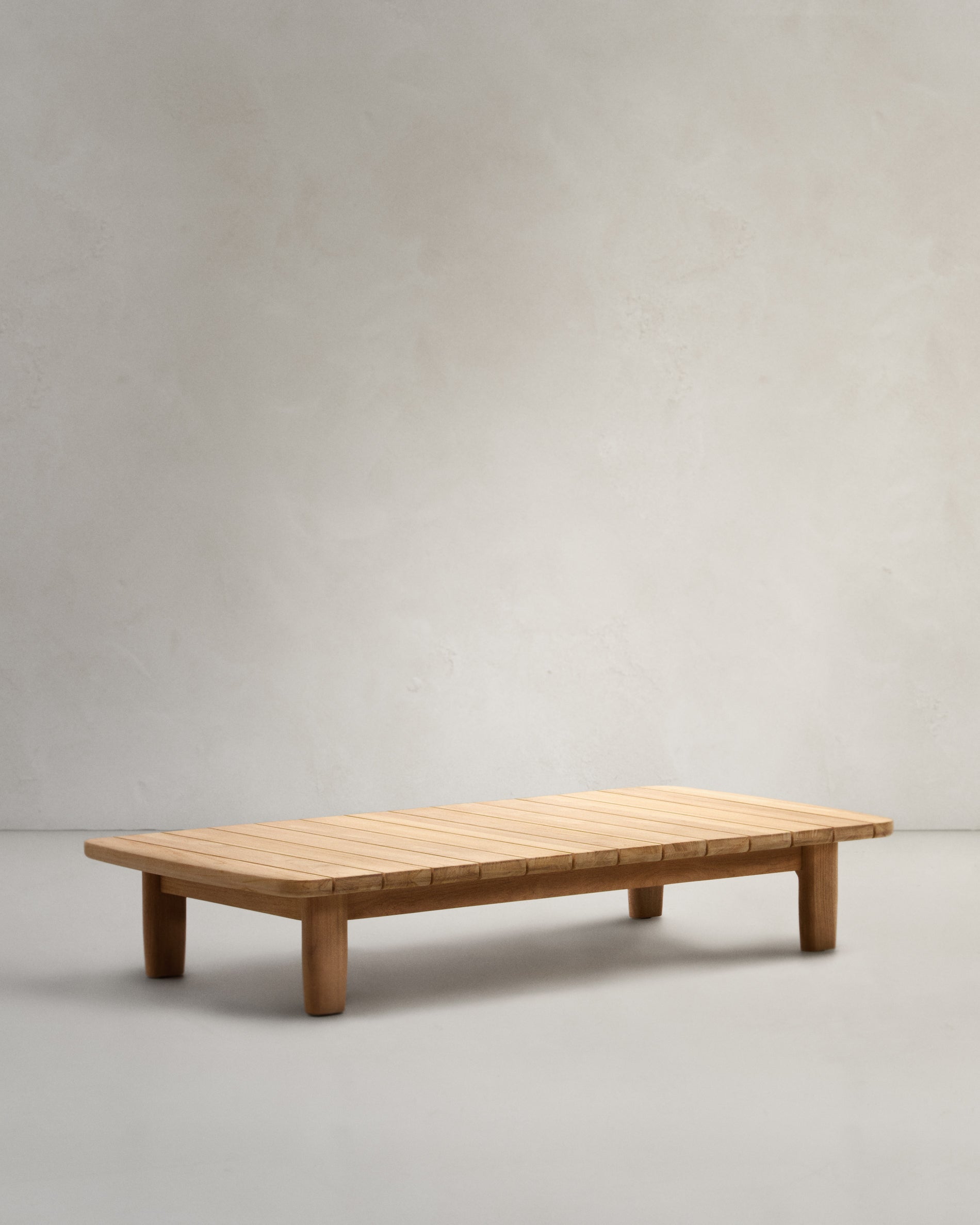 Tirant coffee table, made of 100% FSC certified solid teak wood