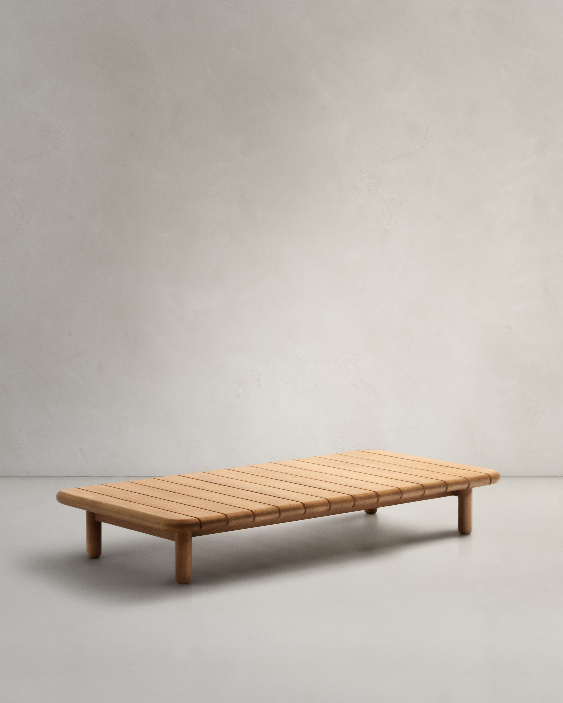 Turqueta coffee table in solid teak, 140 x 70 cm, 100% FSC