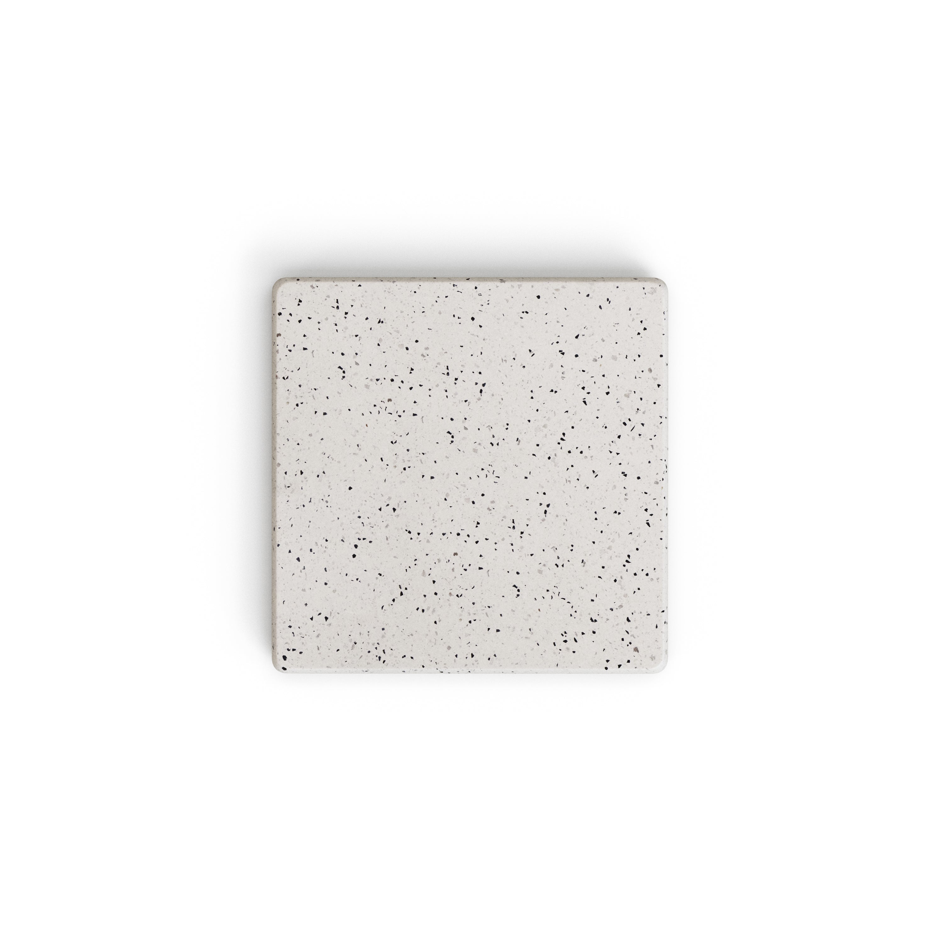 Saura négyzet alakú kültéri asztallap fehér terrazzóban 48 x 48 cm
