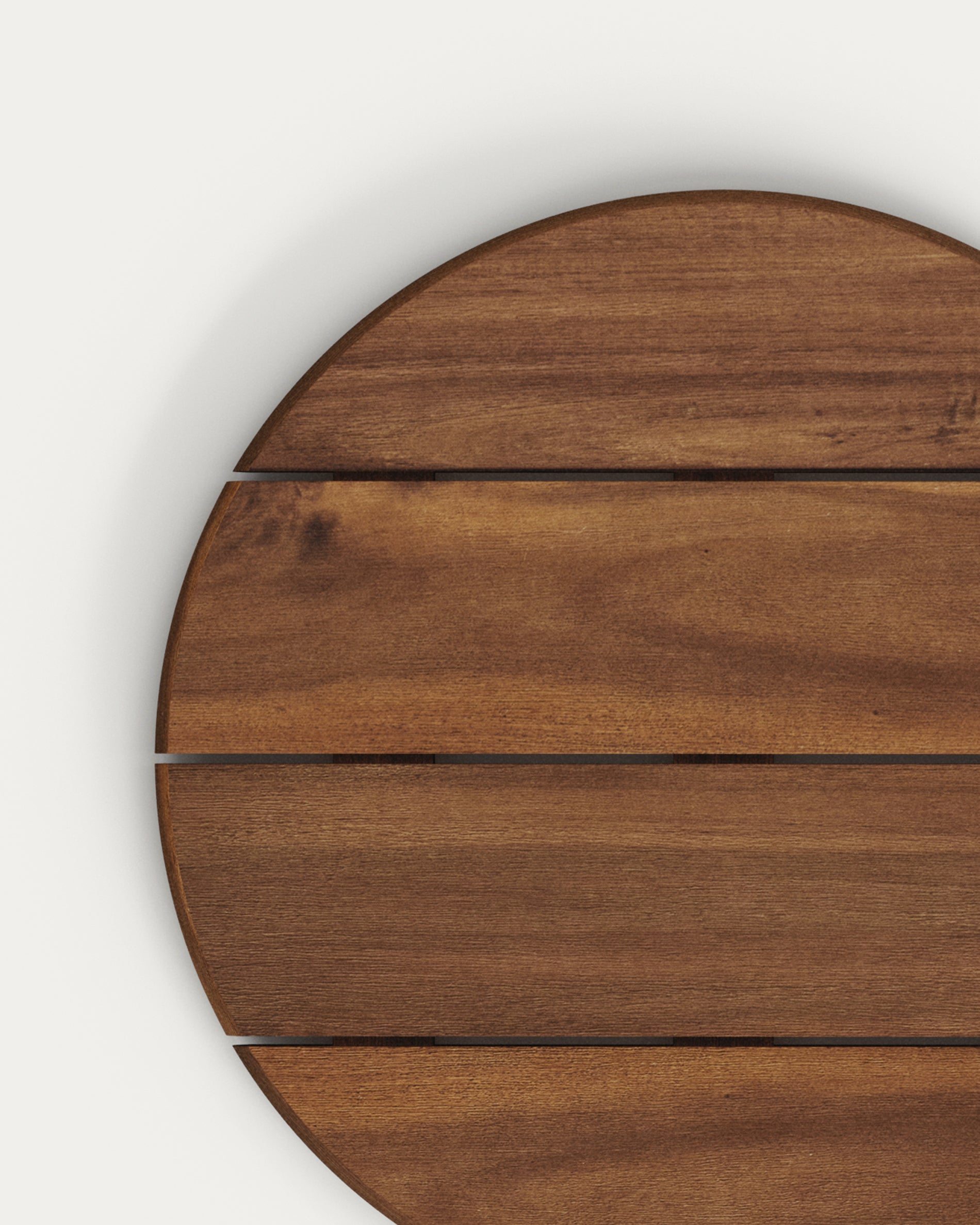 Suara round table top made of acacia wood with a walnut finish, Ø55 cm 100% FSC