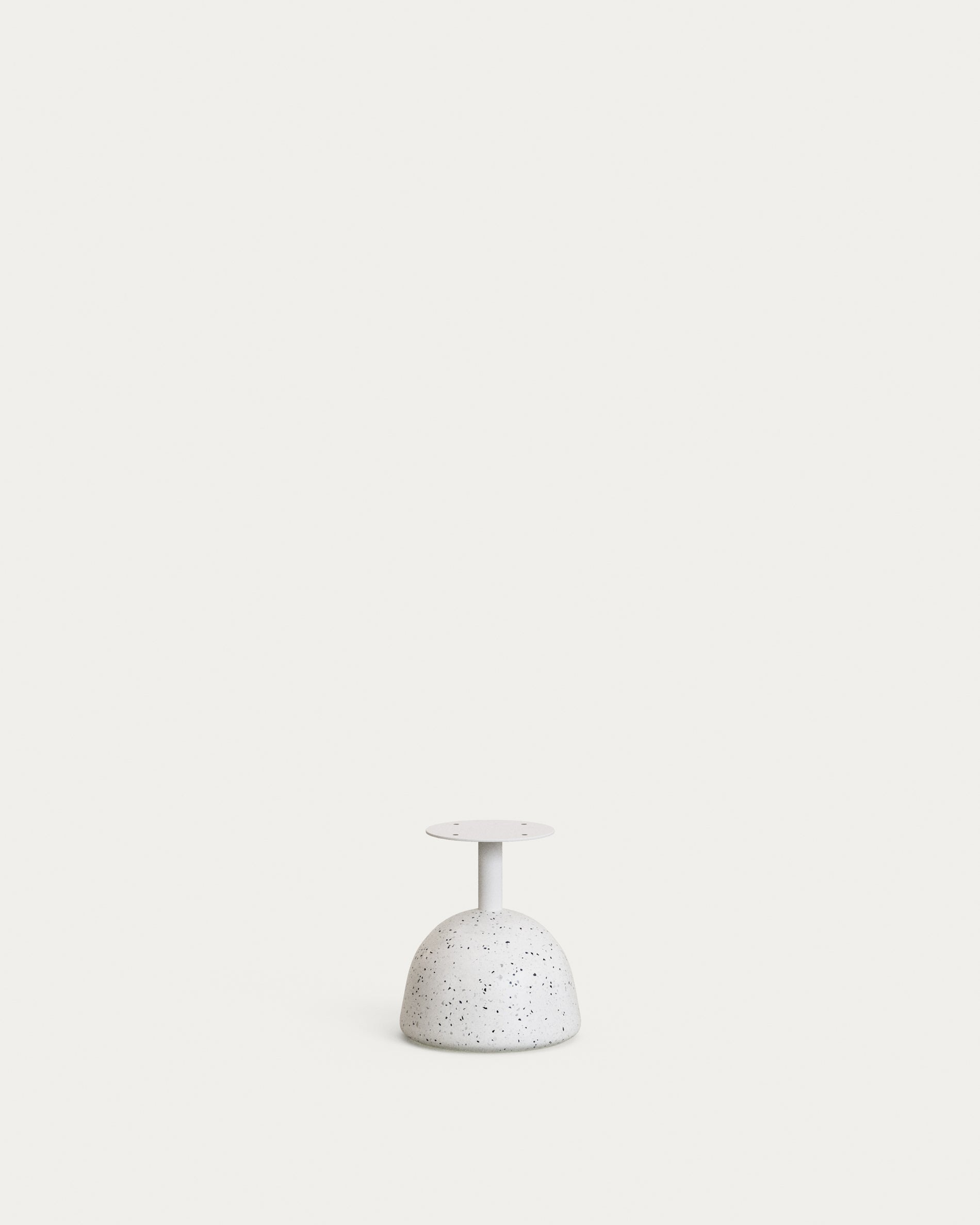 Saura coffee table with white terrazzo and natural acacia top, 32 x Ø55 cm FSC 100% - Product View