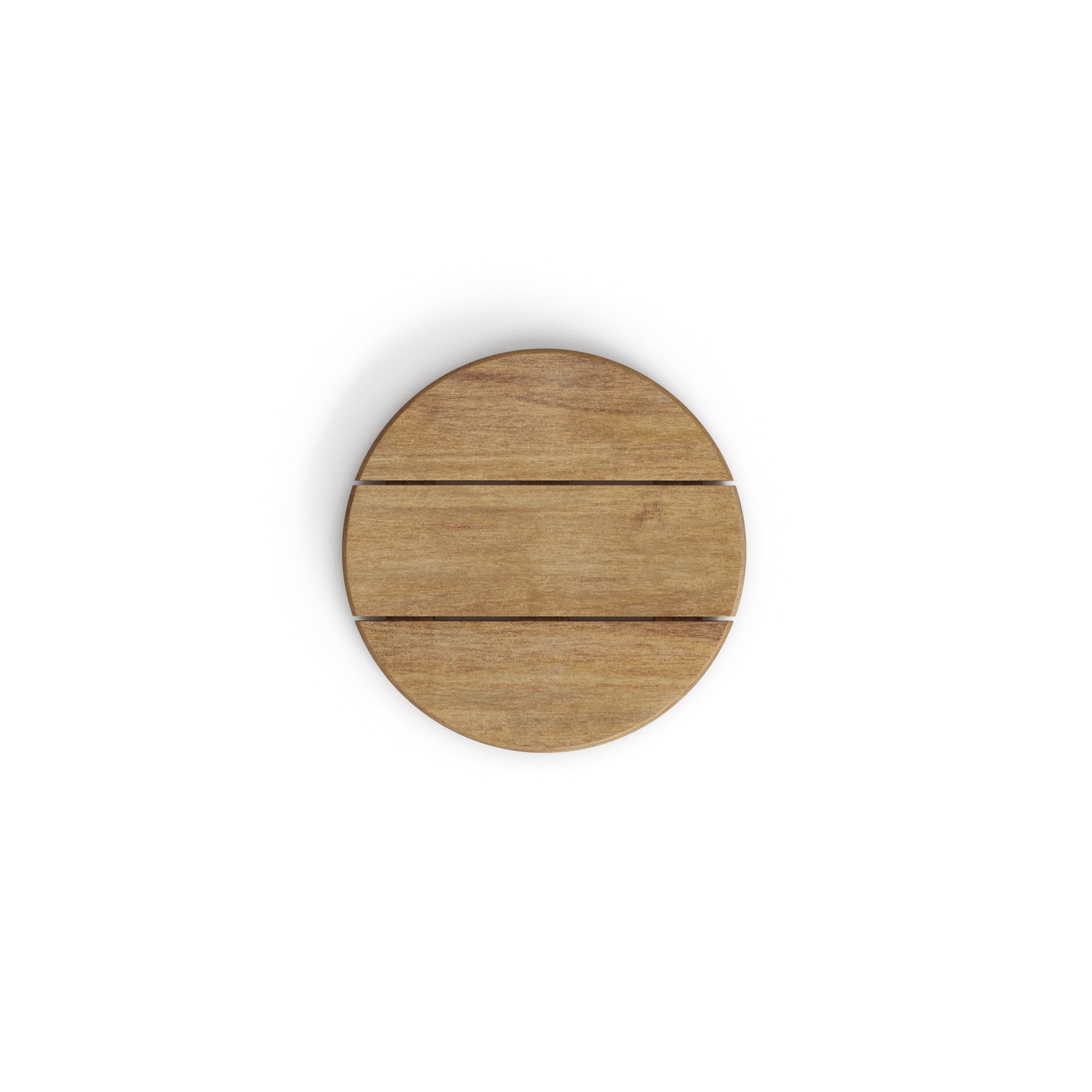 Saura black metal coffee table with natural acacia top, 45 x Ø43 cm FSC 100% - Product Image