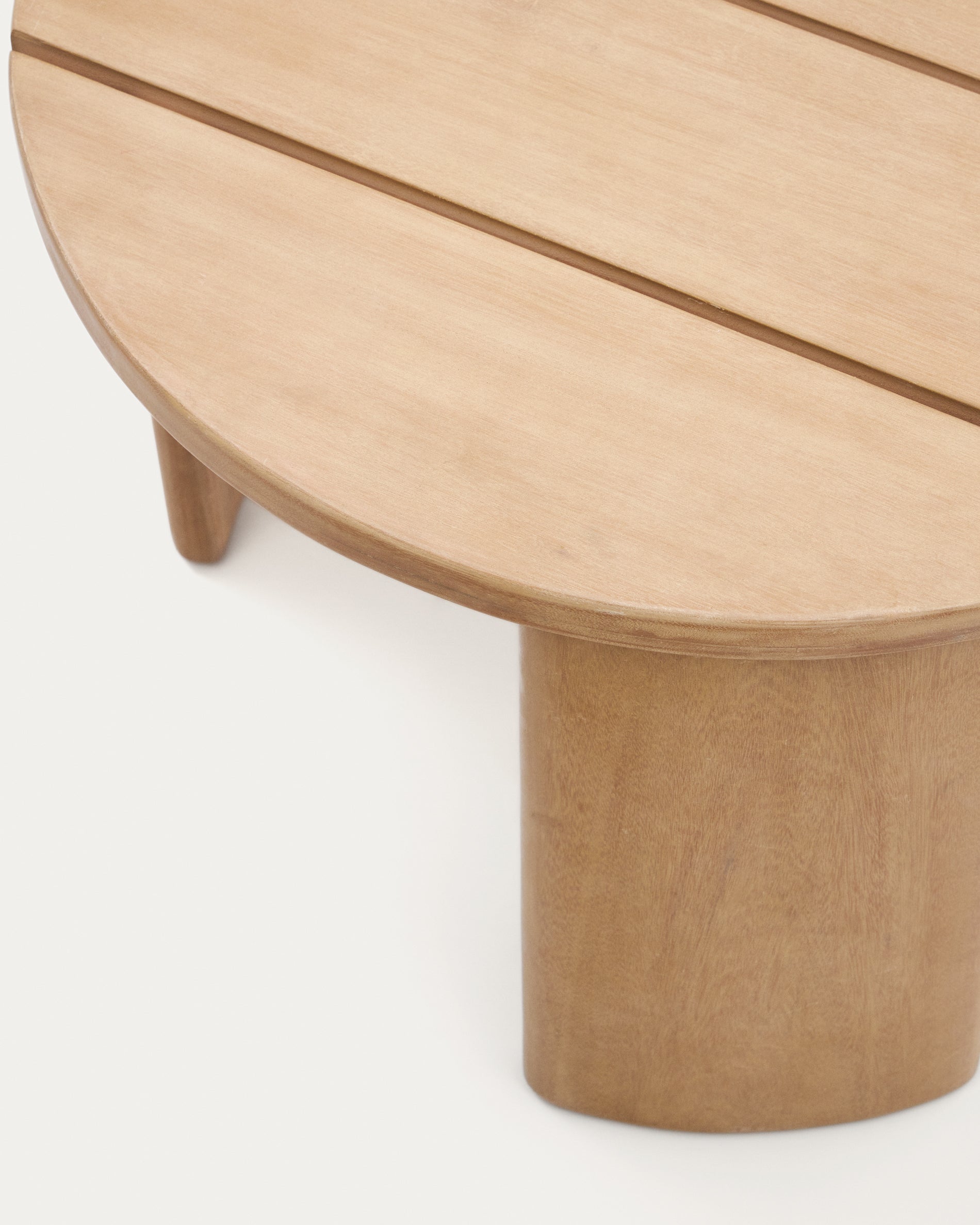 Xoriguer oldalsó asztal szilárd eukaliptusz fából Ø64,5 cm 100% FSC
