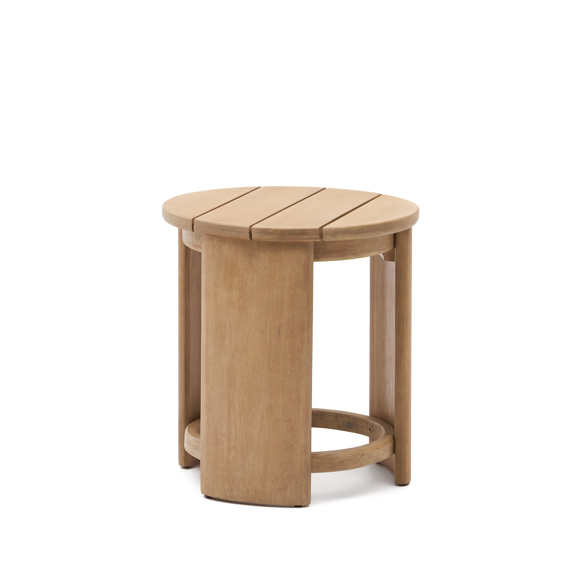 Xoriguer oldalsó asztal, készült szilárd eukaliptusz fából Ø63,5 cm 100% FSC